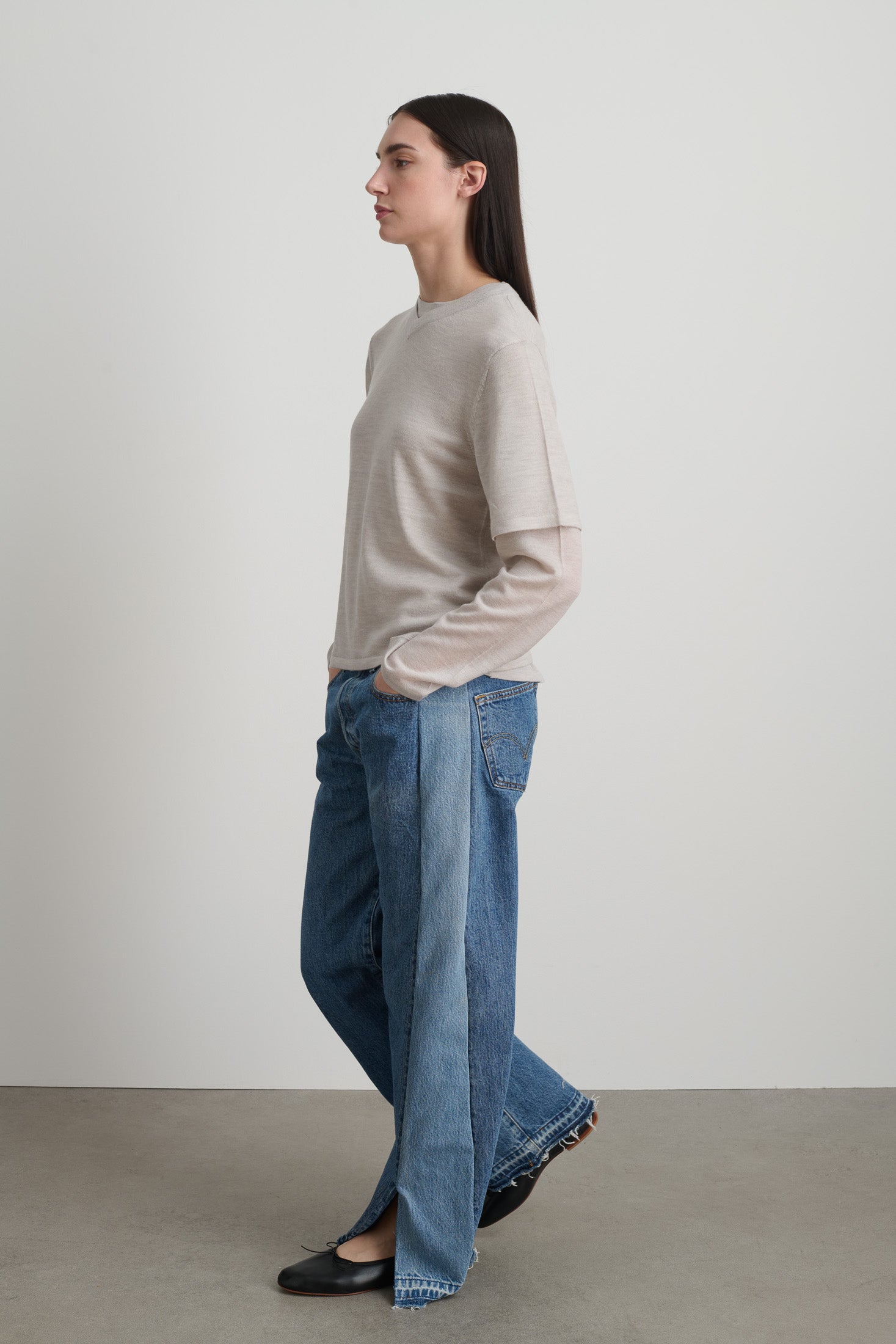 Reworked Open Hem Slouch