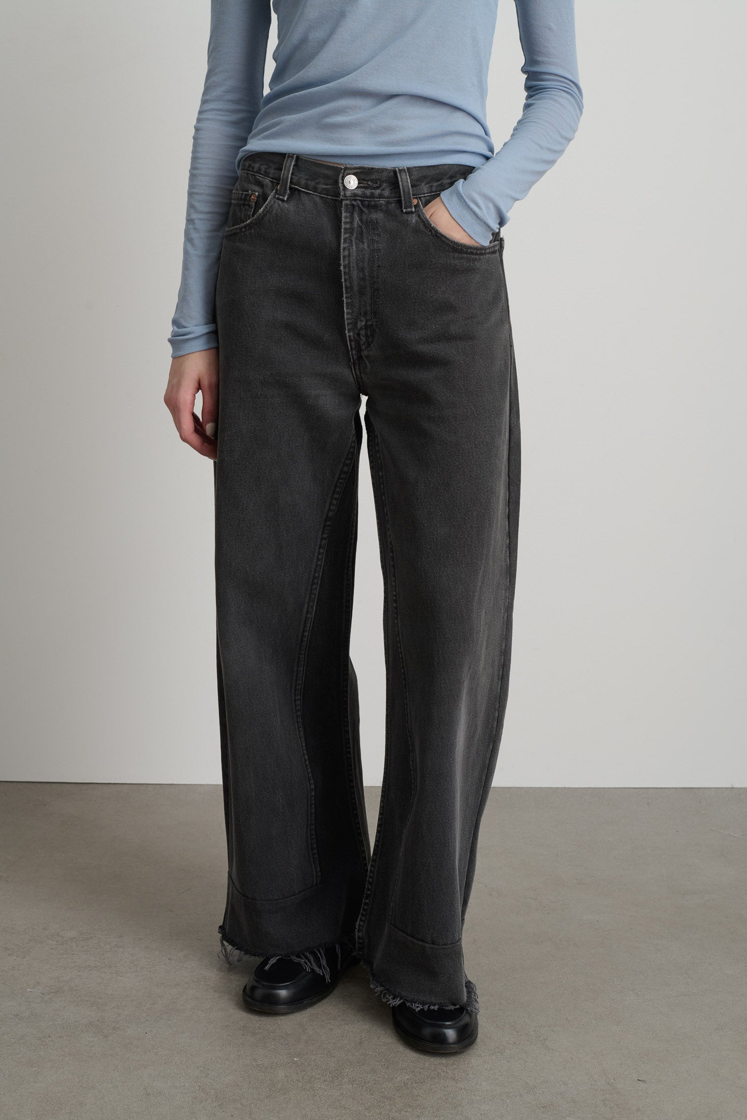 Reworked Culotte Vintage Black