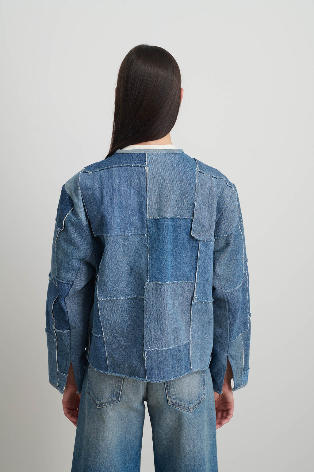 Madras Jacket Rework Vintage Indigo