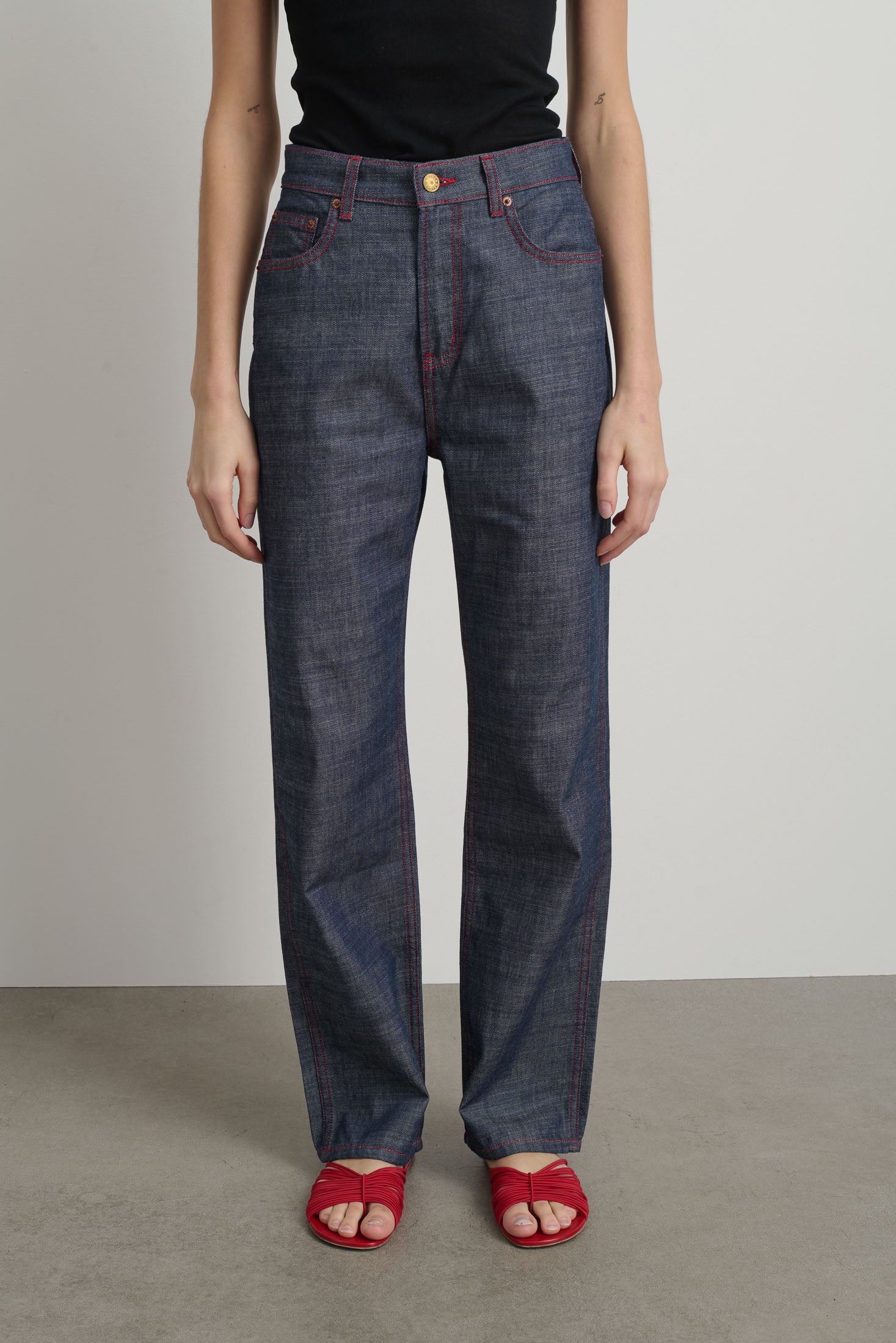 Plein Relaxed Straight Indigo Rinse