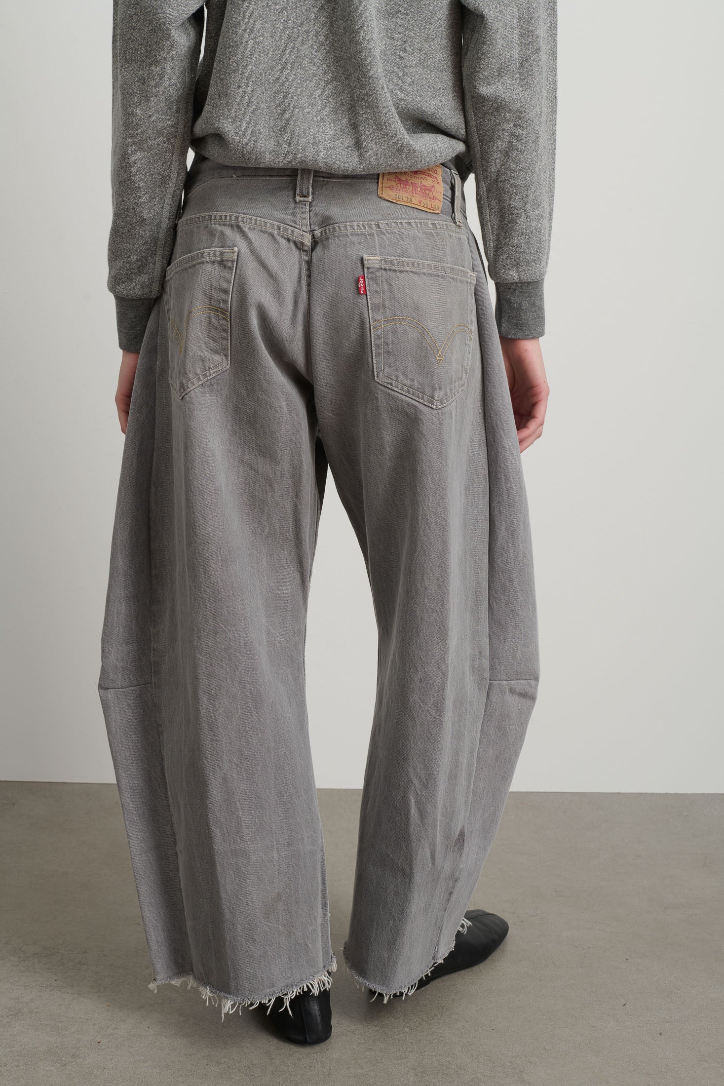 Vintage Lasso Jean Classic Faded Grey Hand Tatted Lace