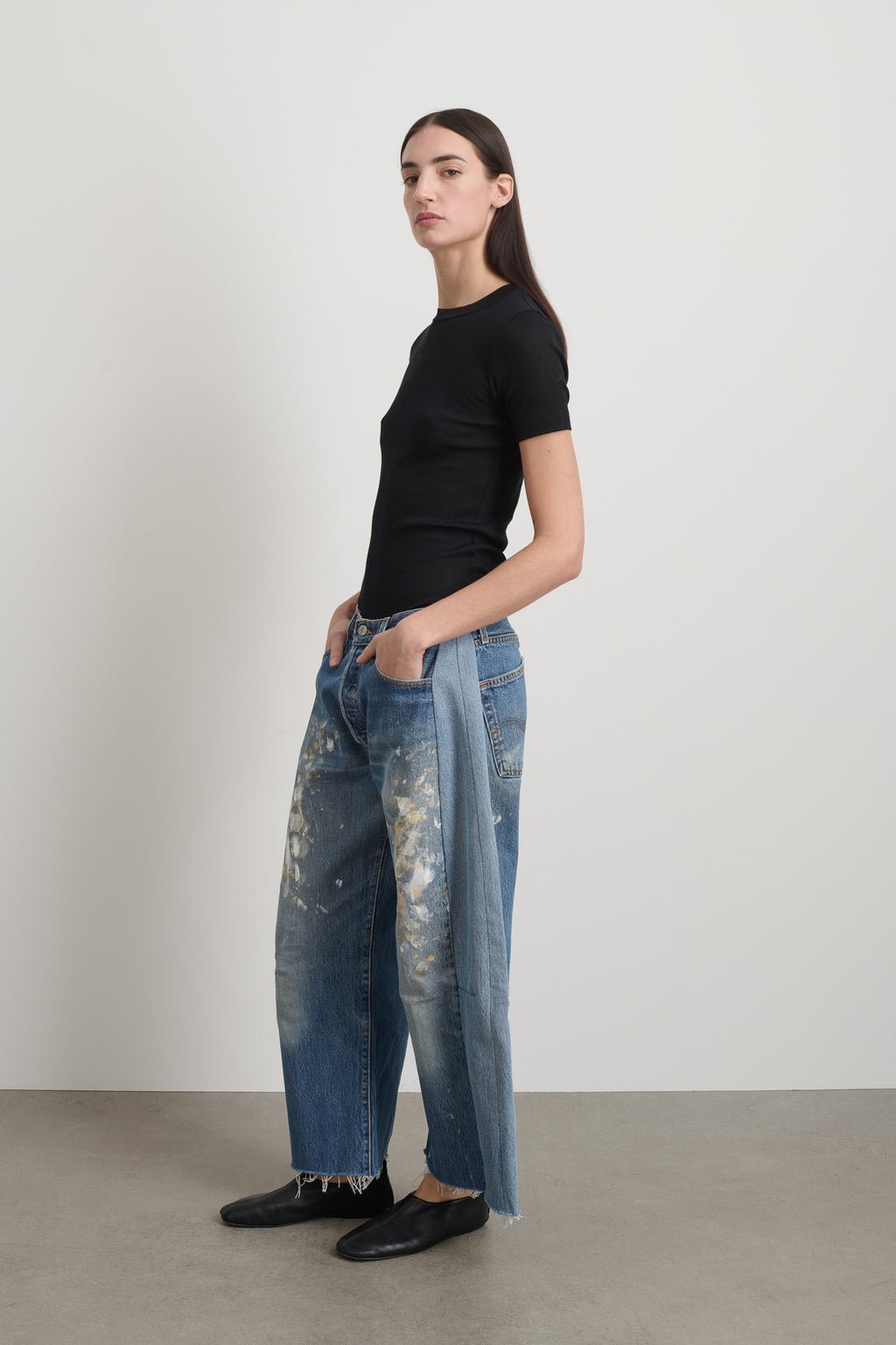 Vintage Lasso Jean Classic Indigo Hand Painted