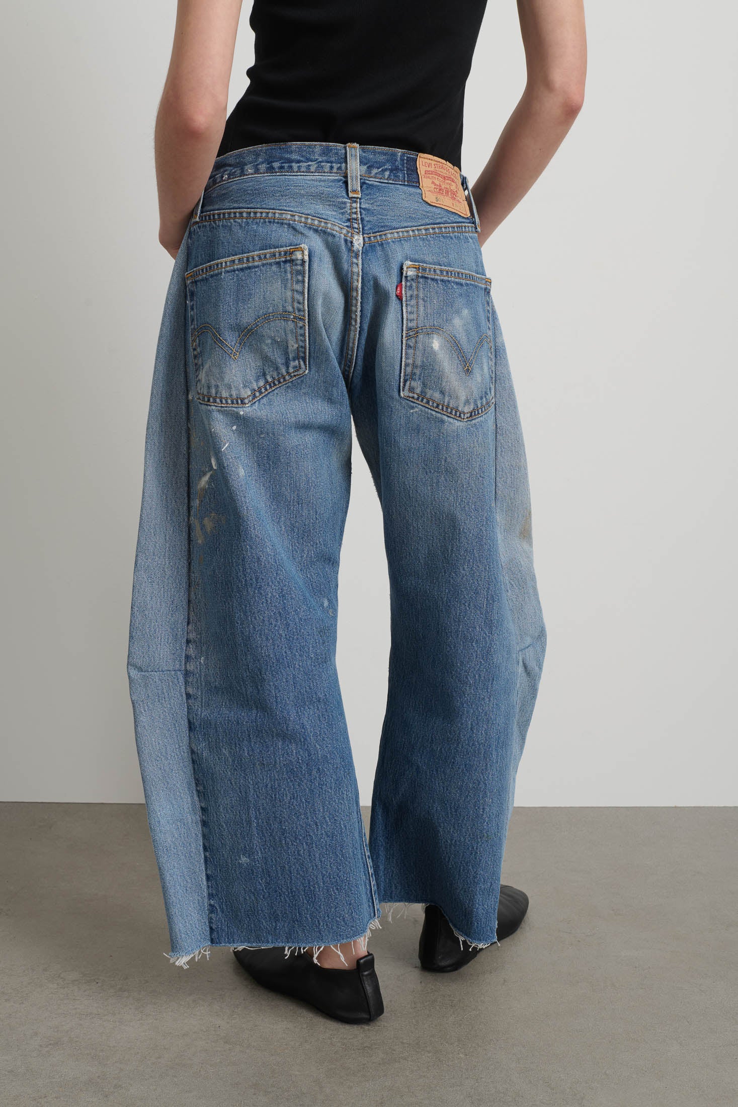 Vintage Lasso Jean Classic Indigo Hand Painted