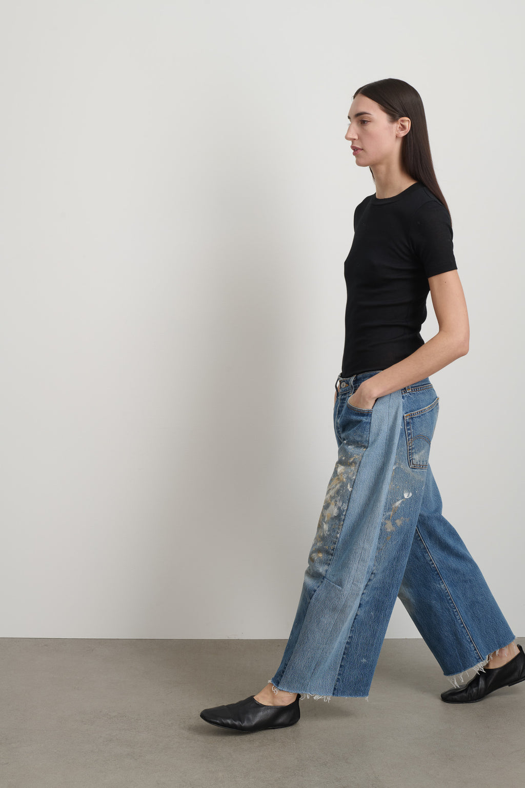 Vintage Lasso Jean Classic Indigo Hand Painted