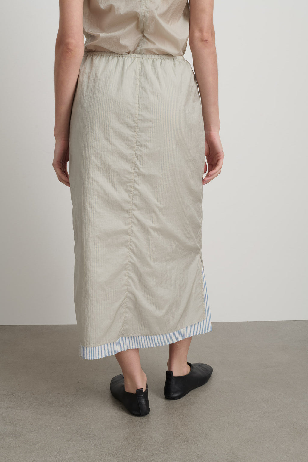 Slip Skirt Slate / Blue White Stripe