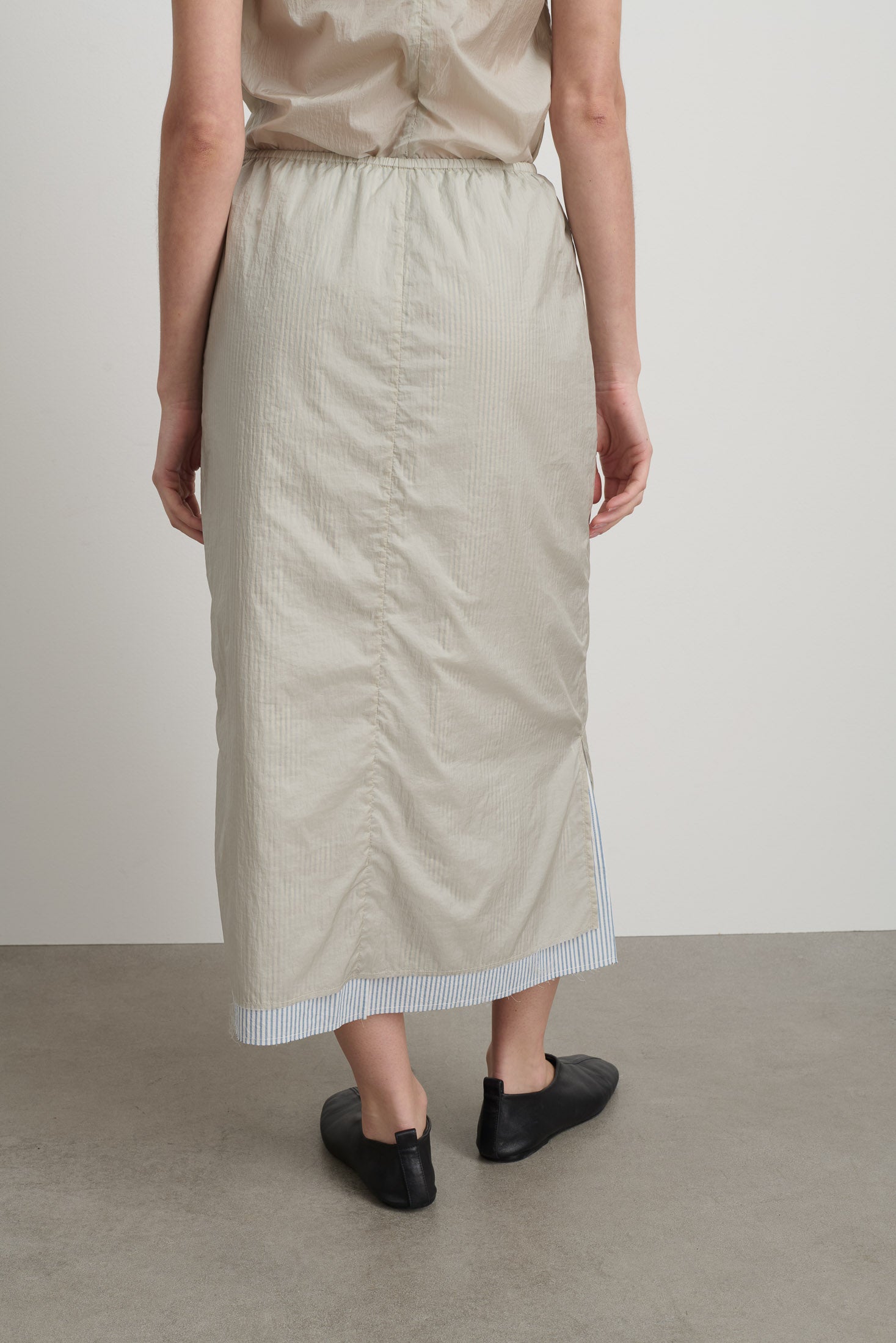 Slip Skirt Slate / Blue White Stripe