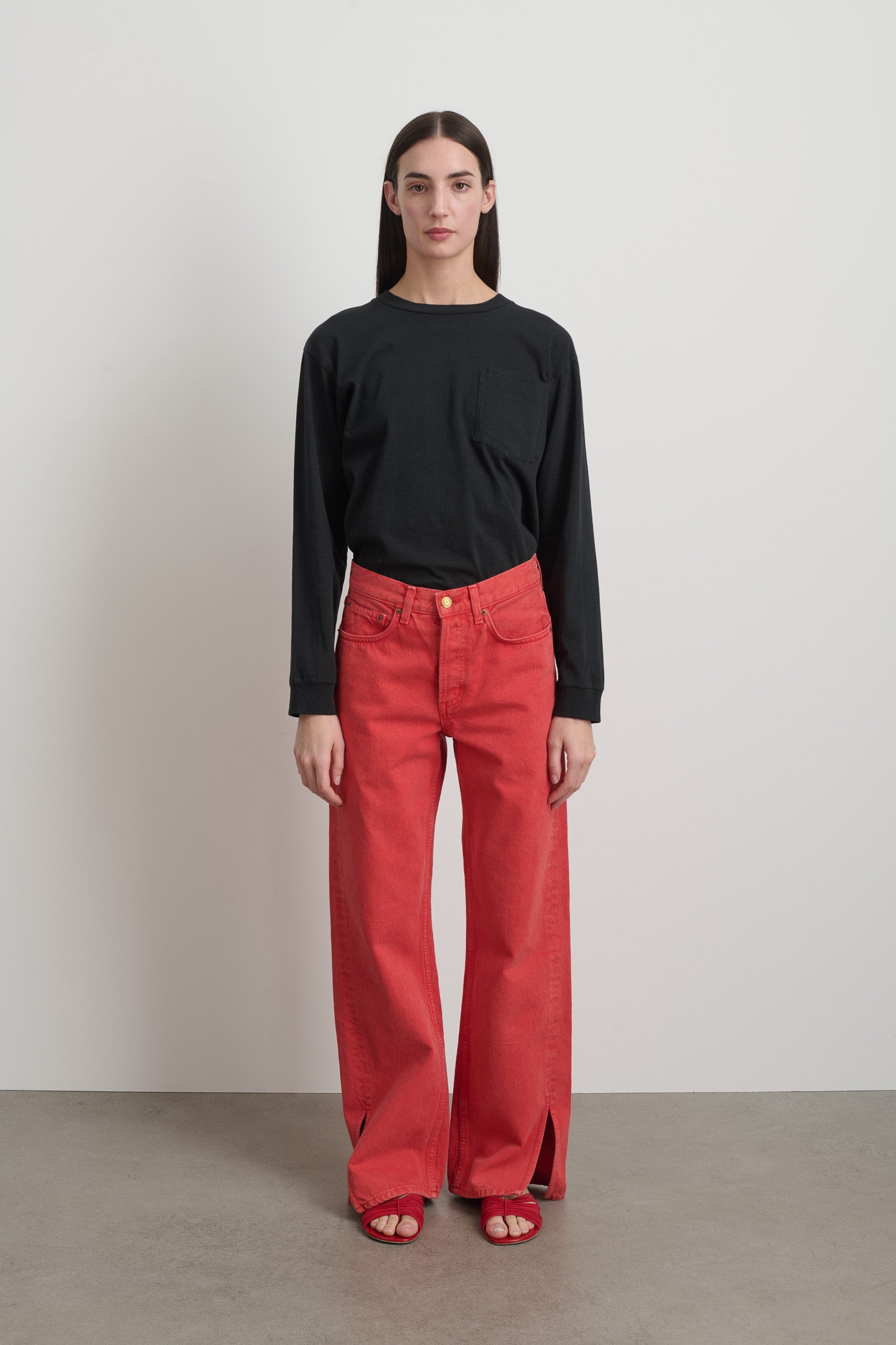 Charlot Split Hem Jean