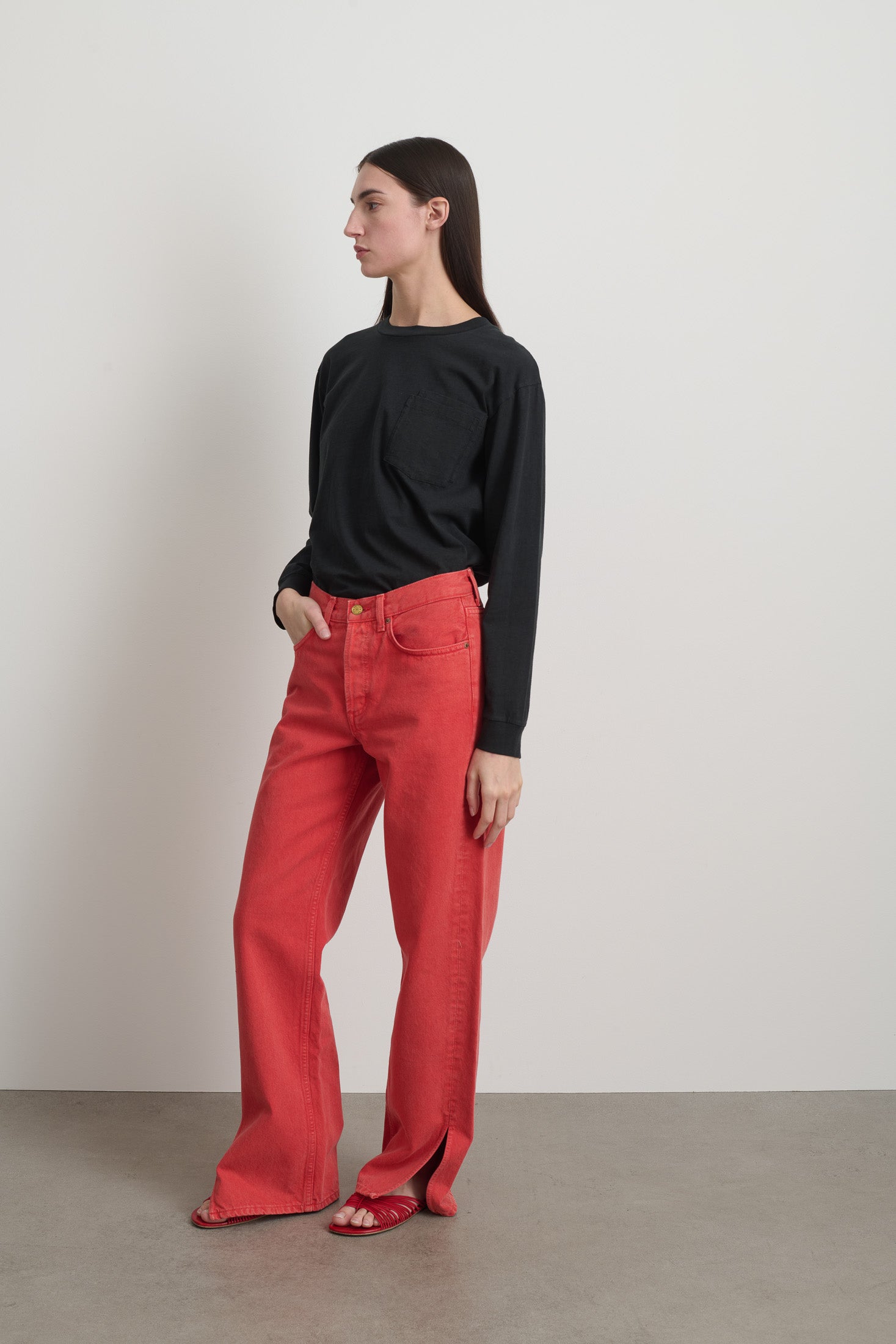 Charlot Split Hem Jean