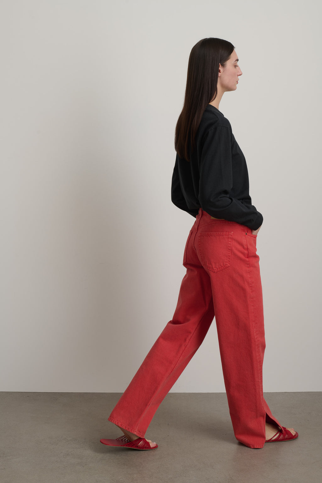 Charlot Split Hem Jean
