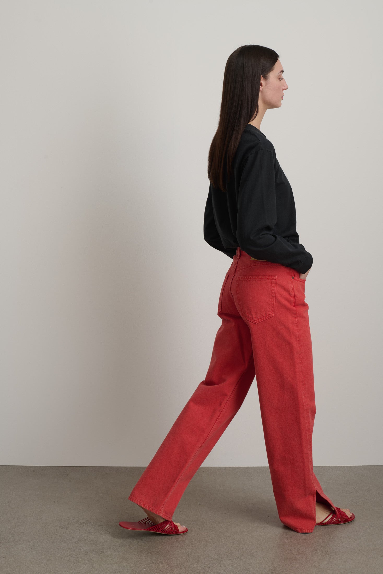 Charlot Split Hem Jean