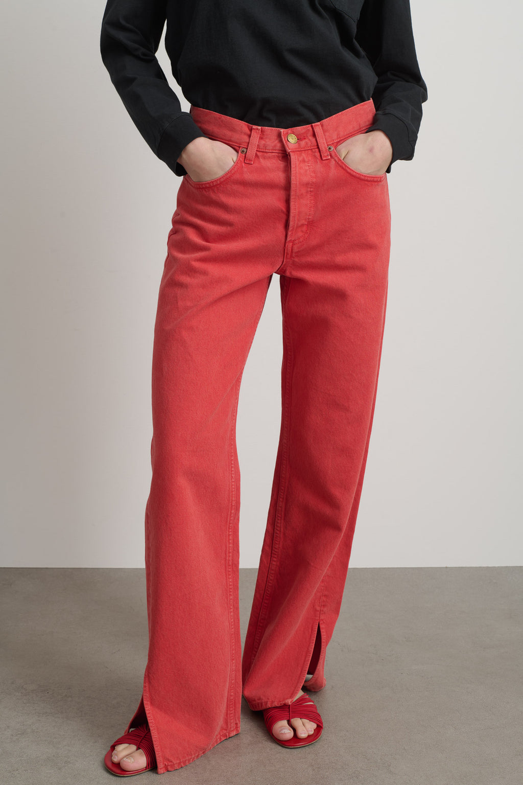 Charlot Split Hem Jean