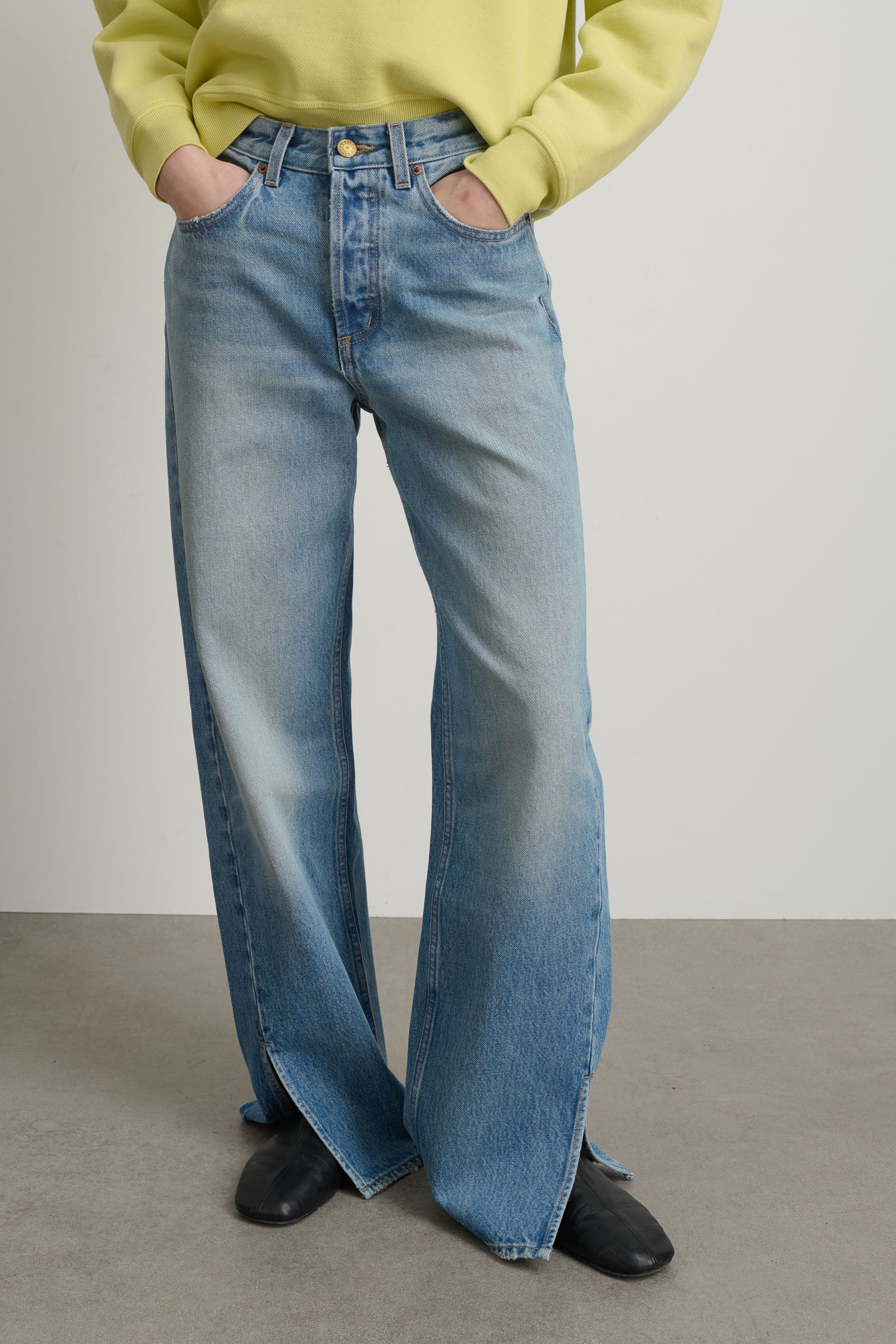 Charlot Split Hem Jean