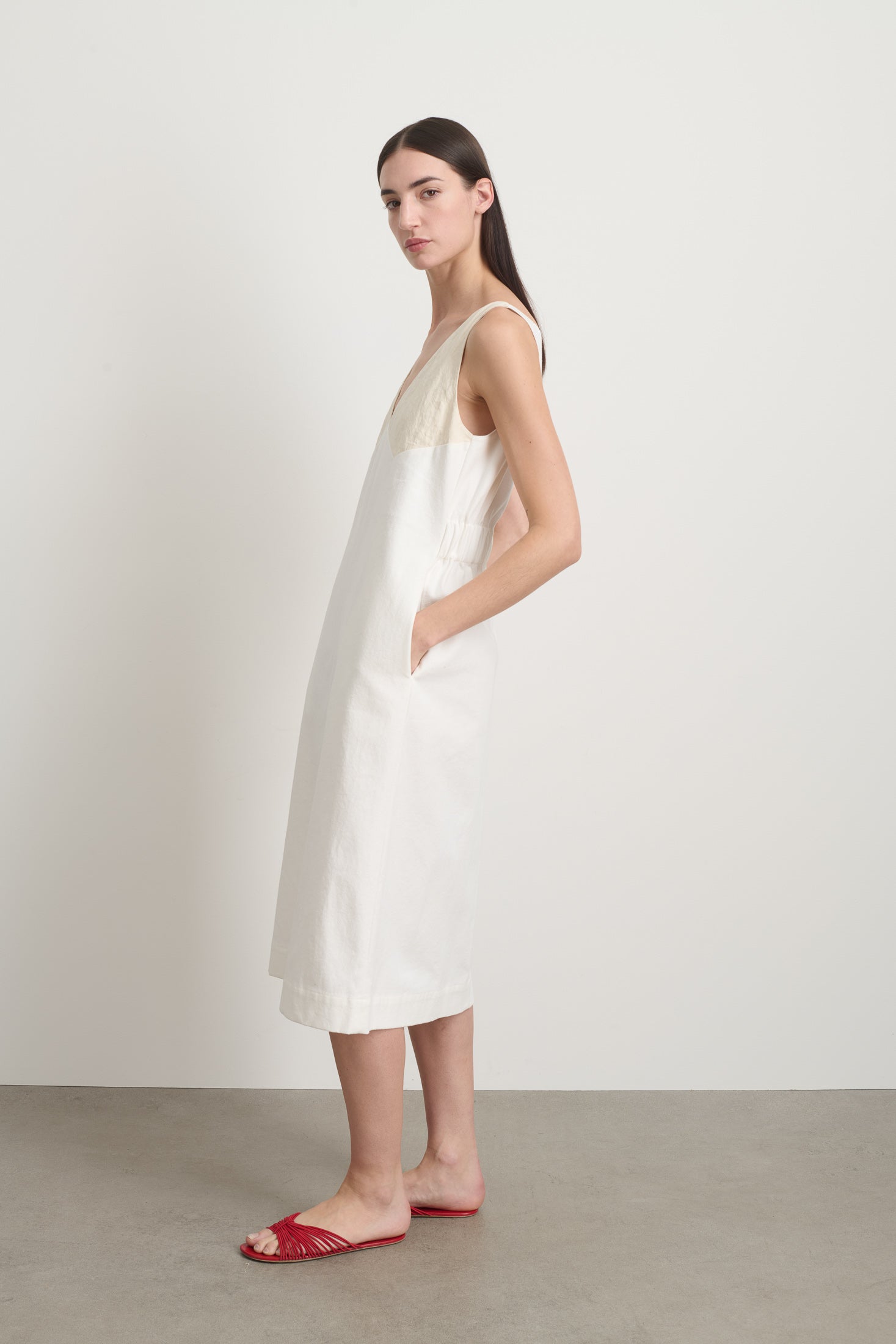 Shift Dress Ecru / Chalk White