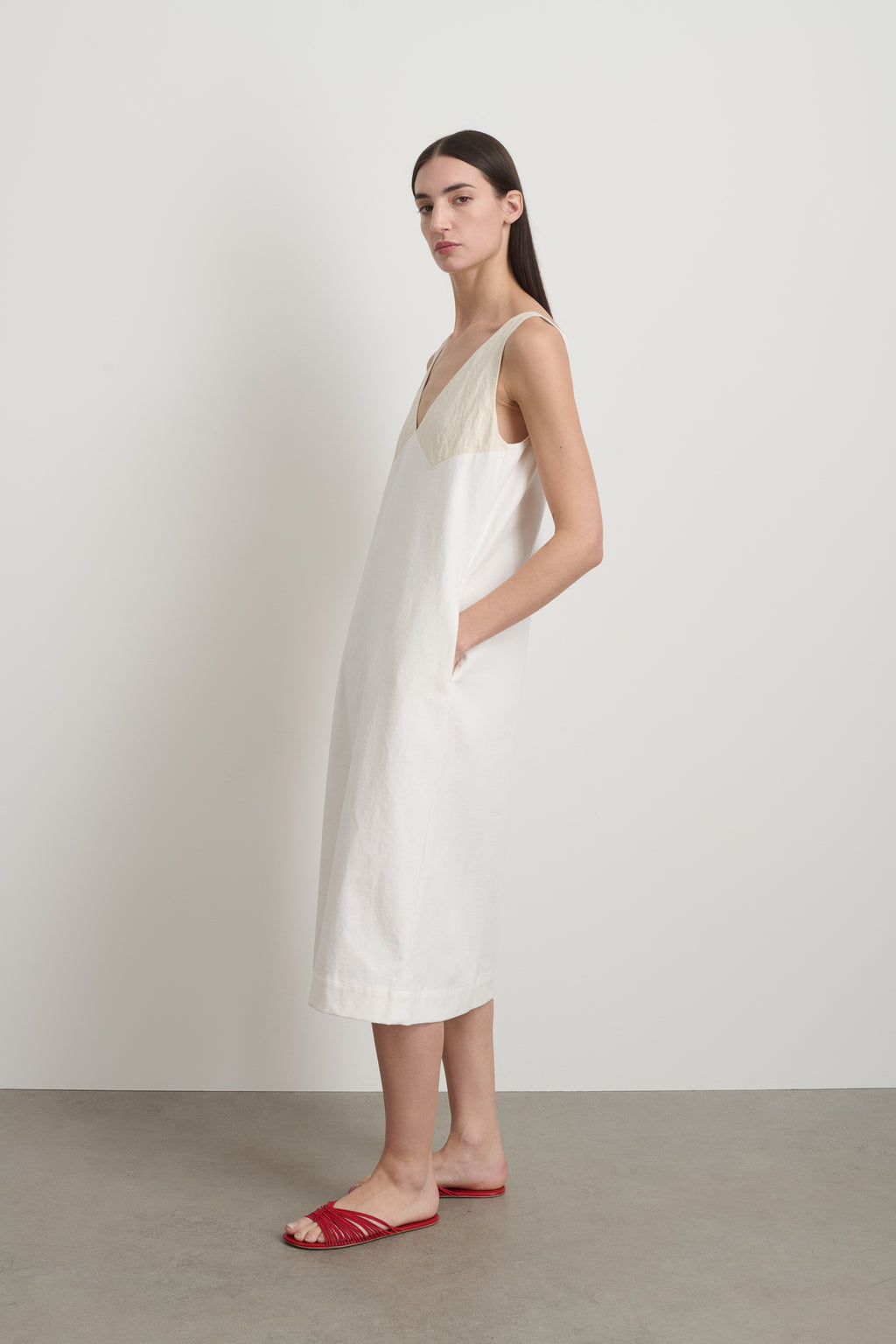 Shift Dress Ecru / Chalk White