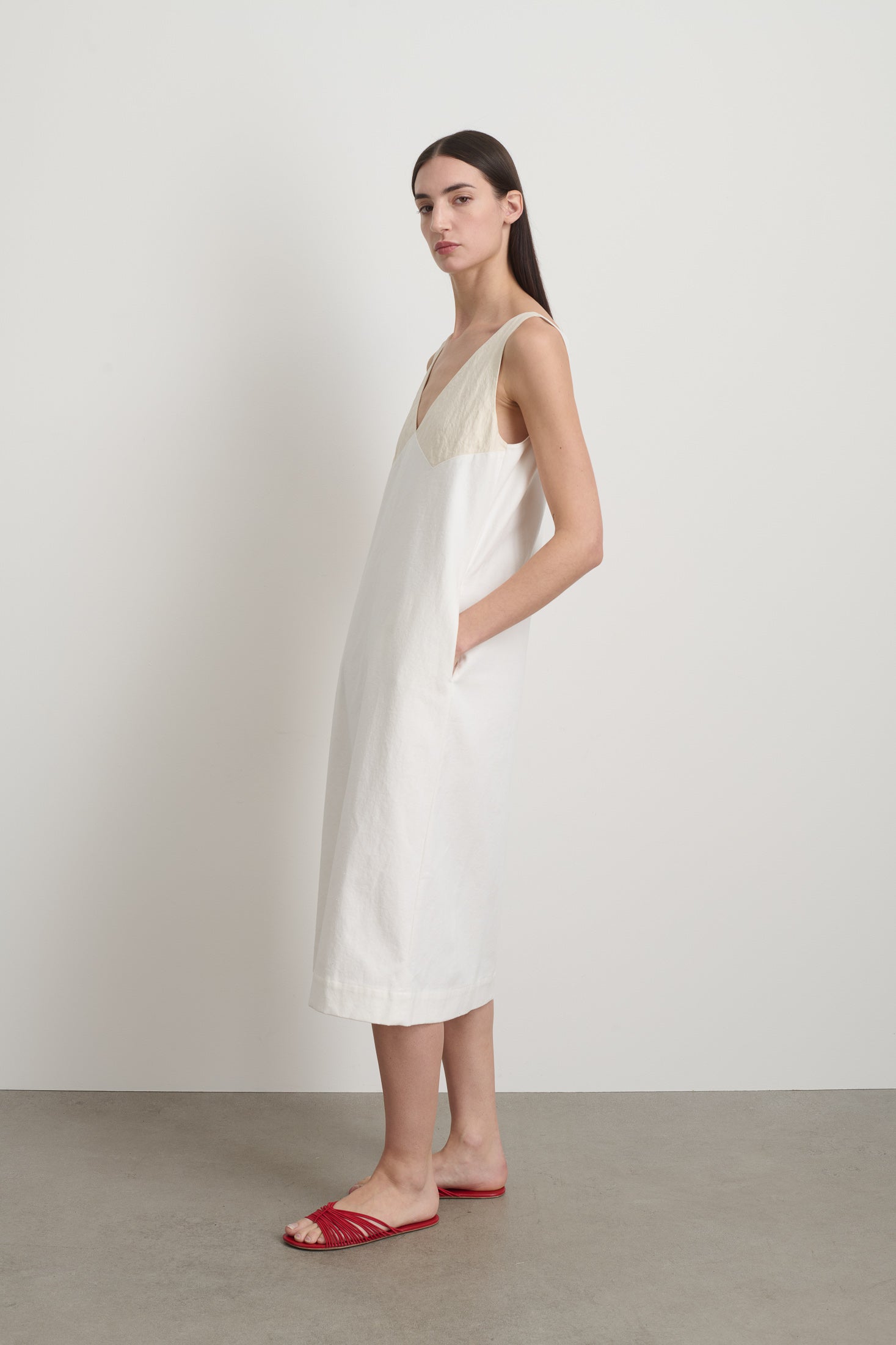 Shift Dress Ecru / Chalk White