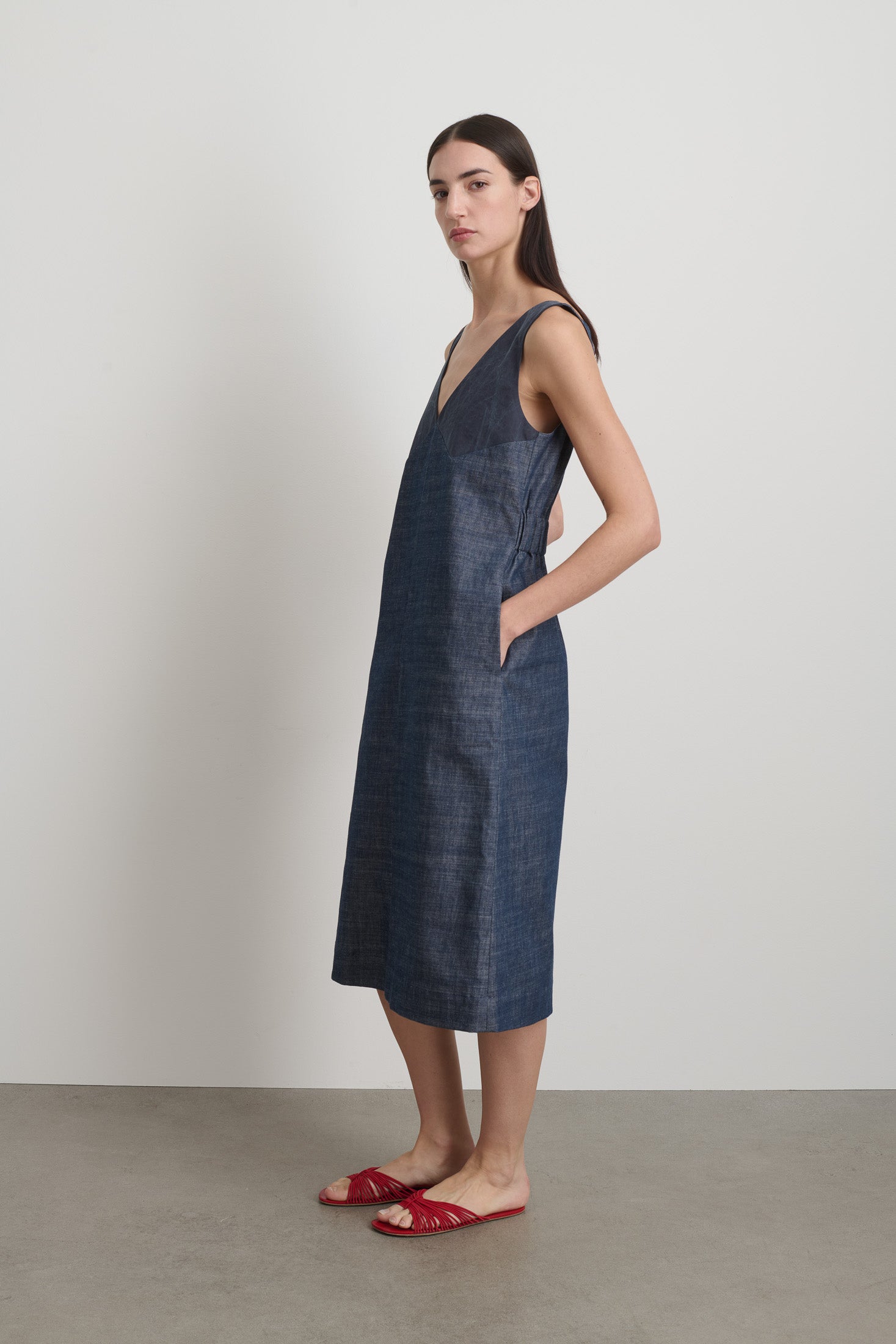 Shift Dress Navy / Rinse Indigo