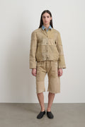 Madras Jacket Rework Vintage Khaki