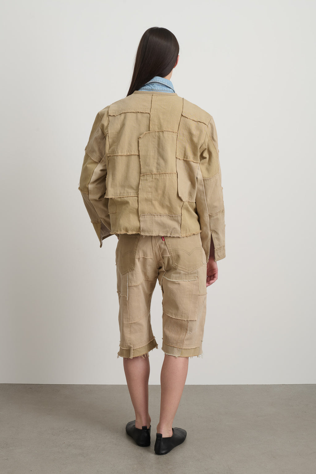 Madras Jacket Rework Vintage Khaki