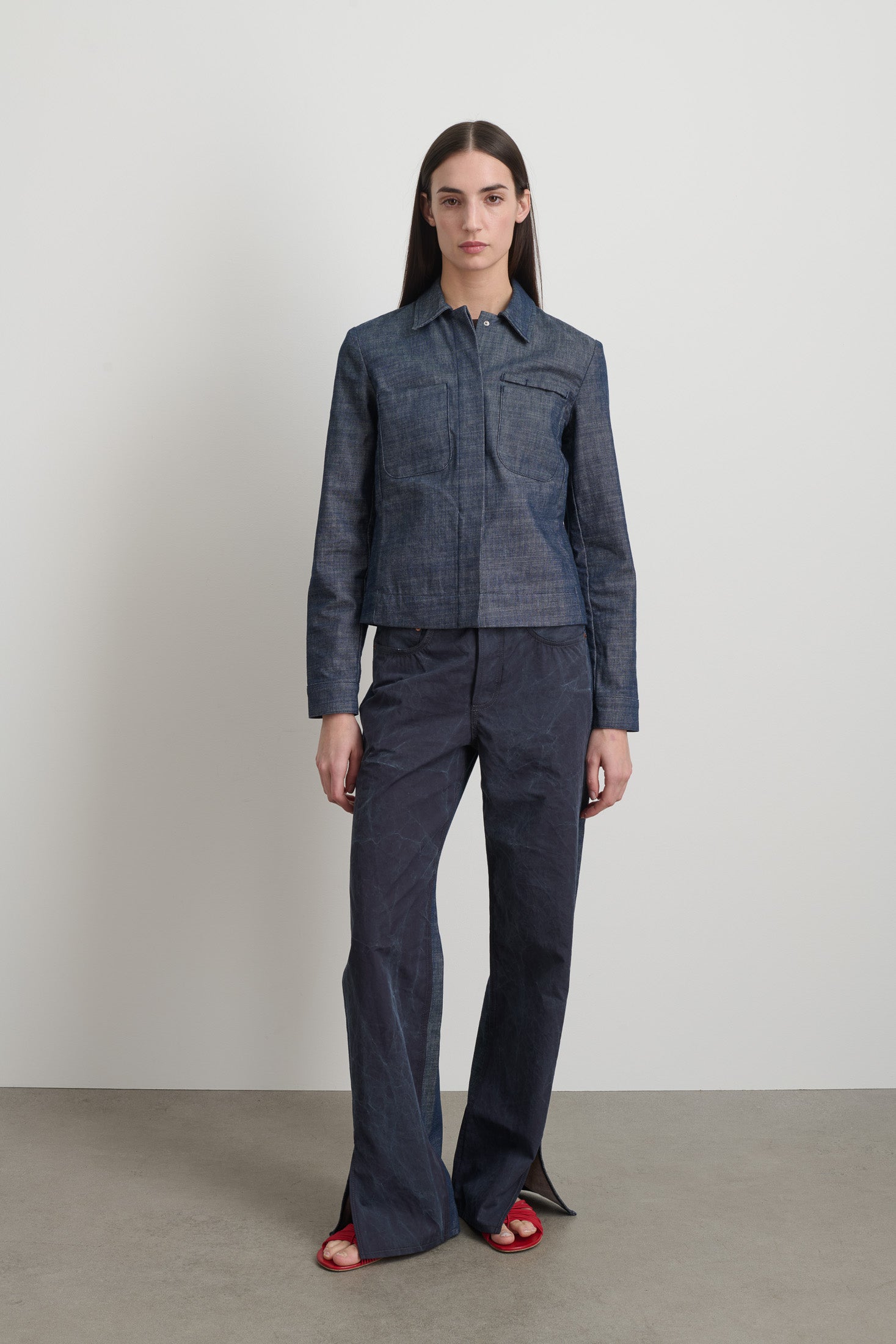 Denim Shirt Jacket Indigo Rinse