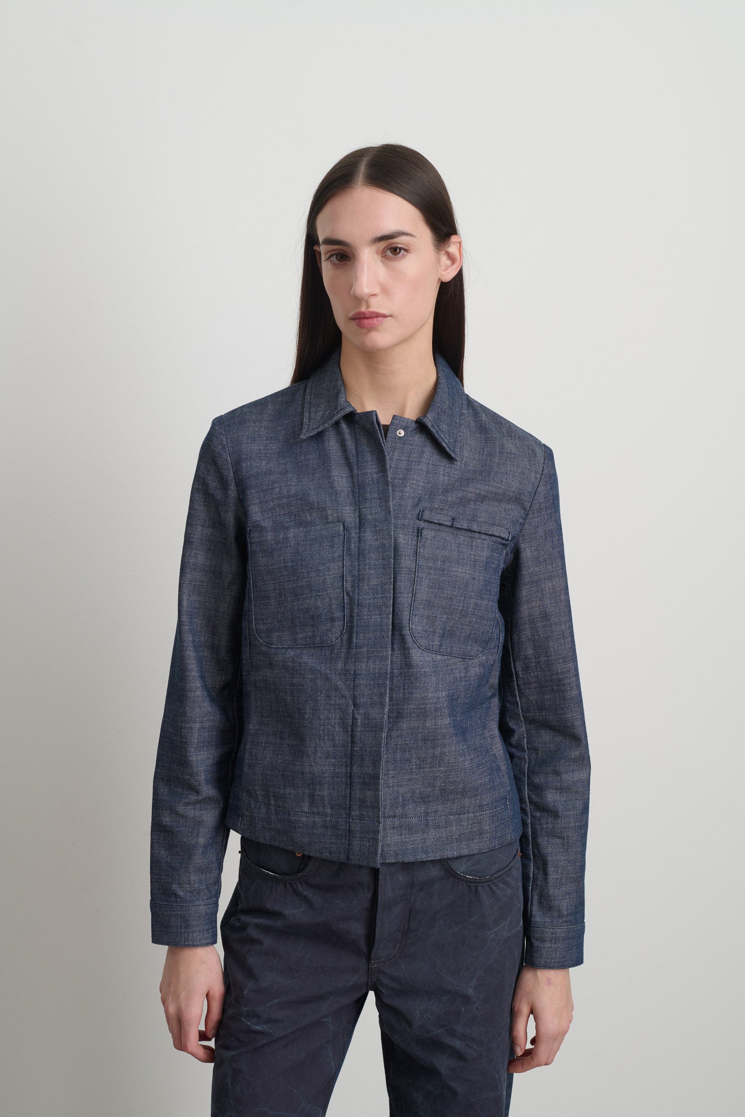 Denim Shirt Jacket Indigo Rinse