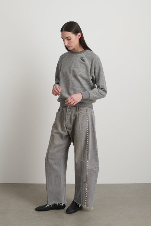 B Sides Sweatshirt Grey Heather Embroidered