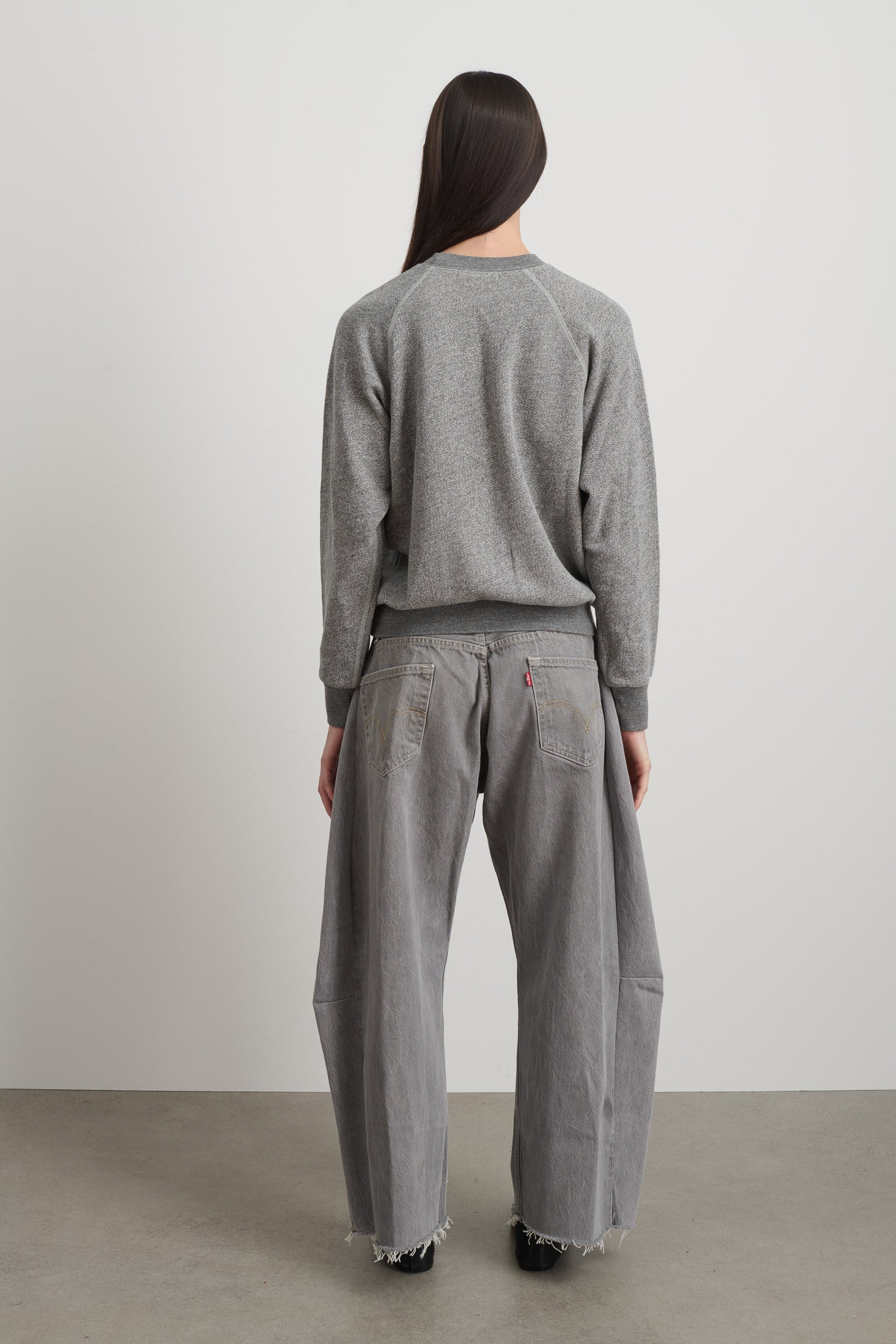 B Sides Sweatshirt Grey Heather Embroidered