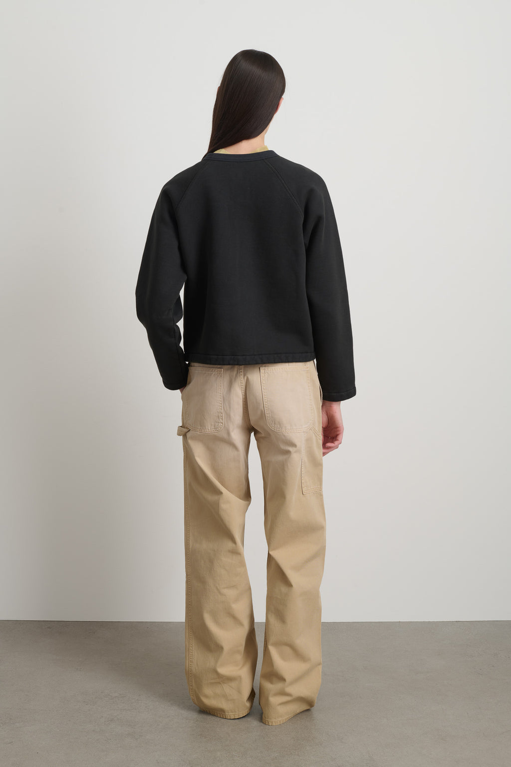 Snap Cardigan Faded Black Overdye