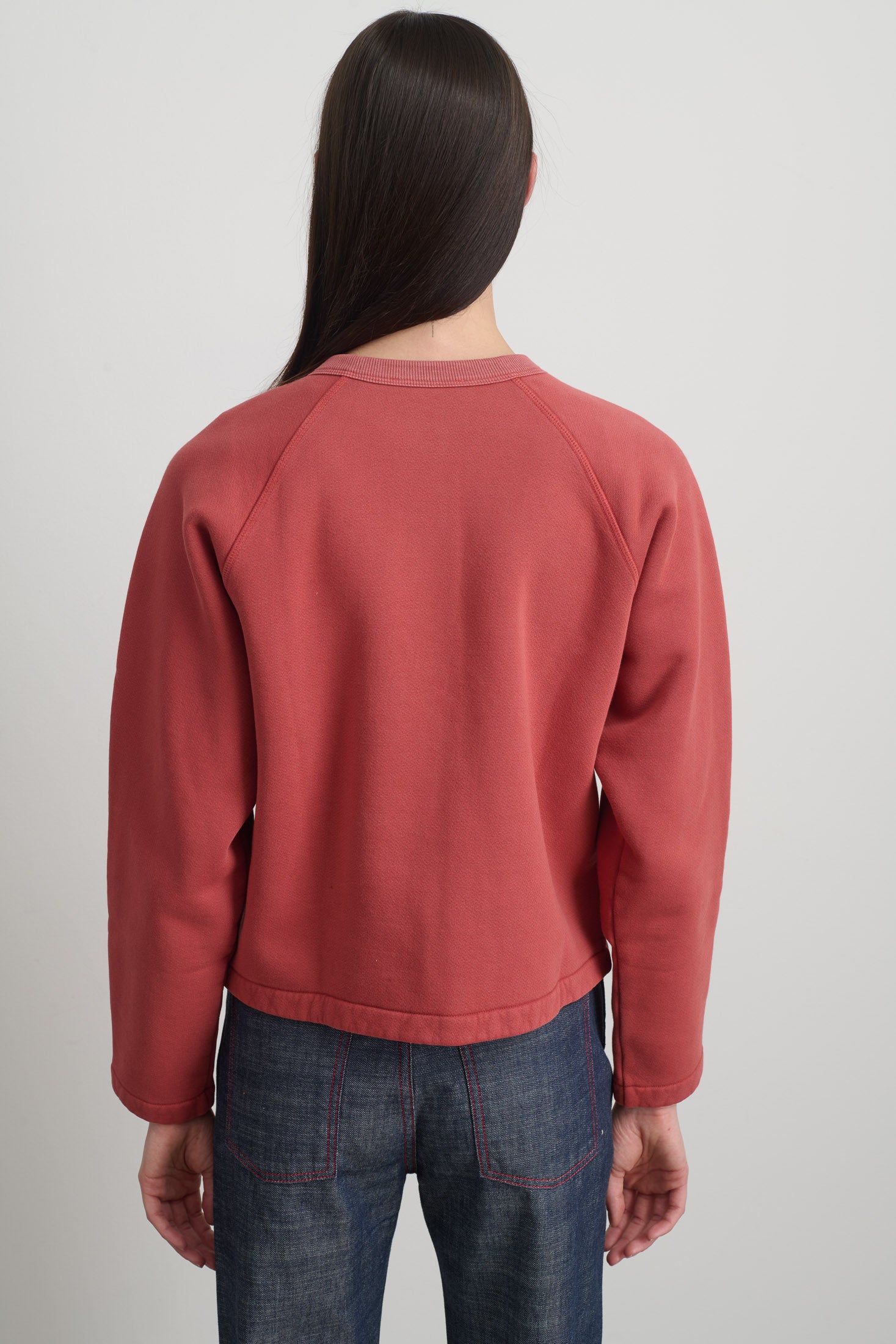 Snap Cardigan Faded Tomato Overdye - Women | B SIDES – B Sides Jeans