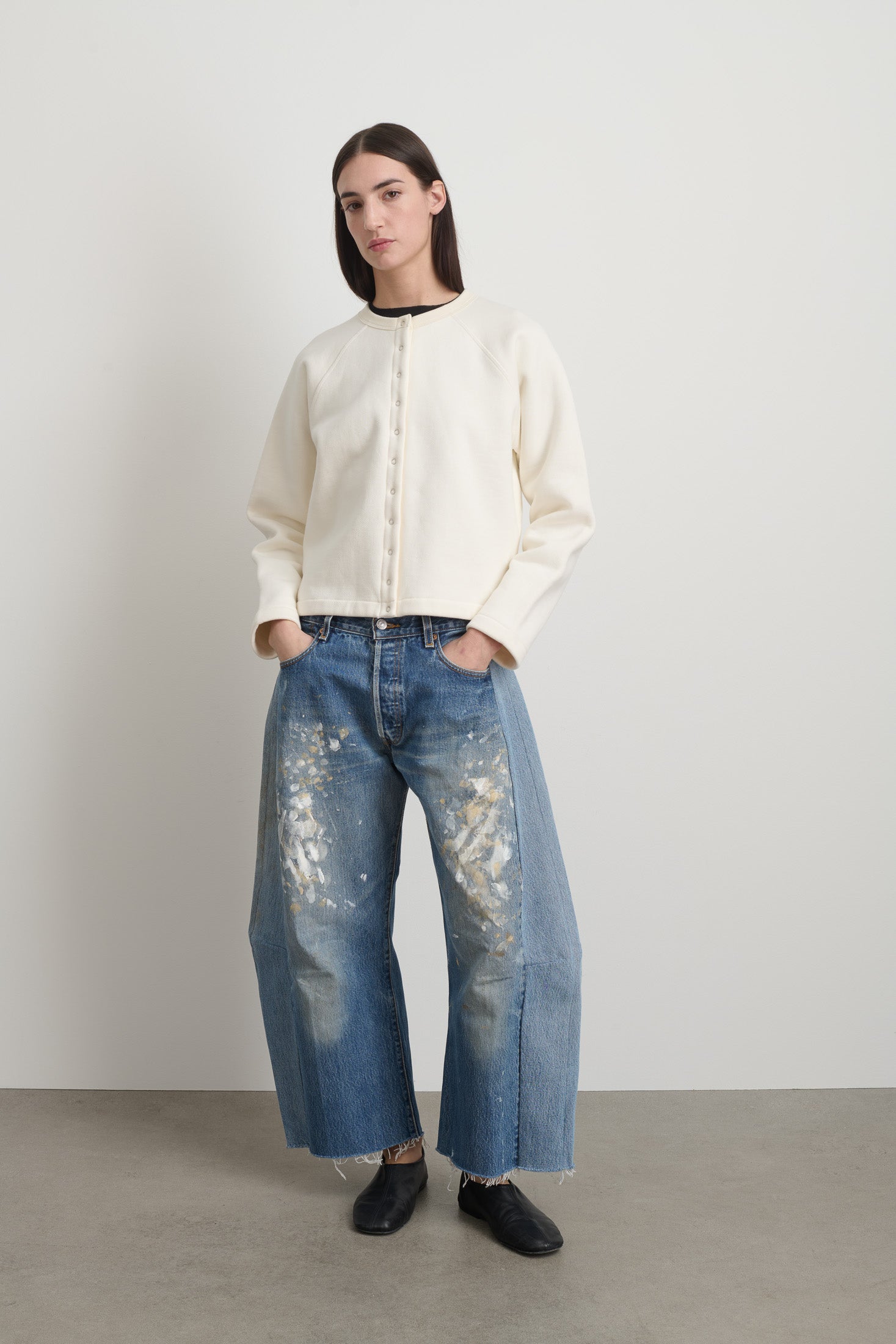 Snap Cardigan Oyster Overdye - Women | B SIDES – B Sides Jeans