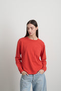 Long Sleeve Double Pocket Geranium Overdye