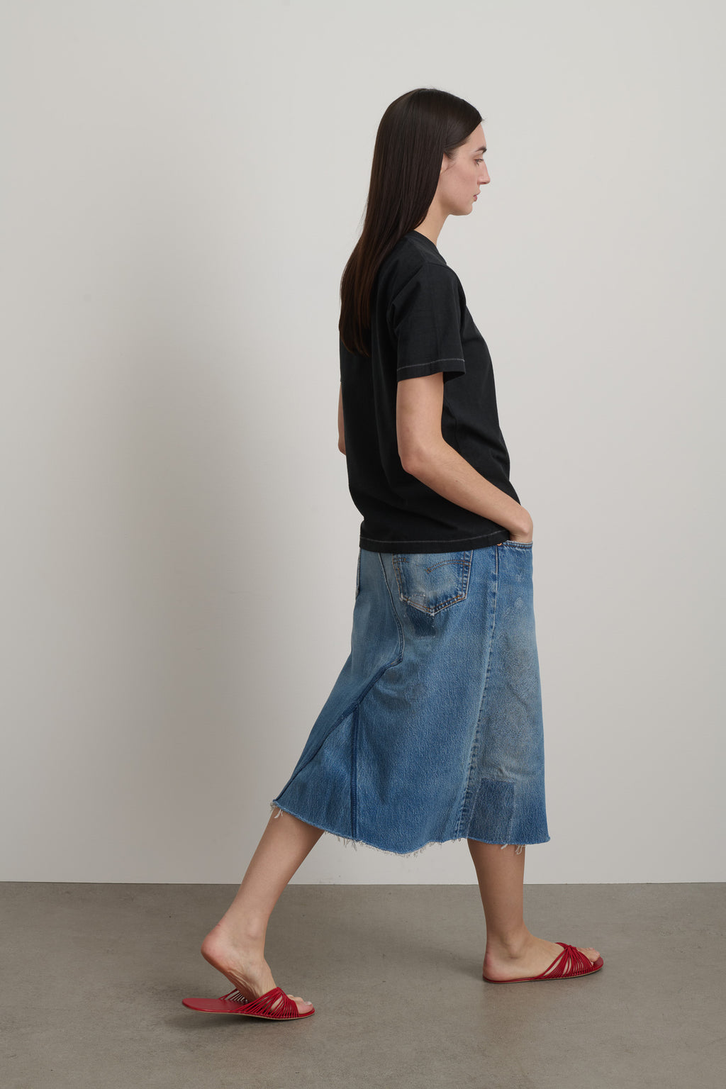 Pocket Tee Faded Black Overdye