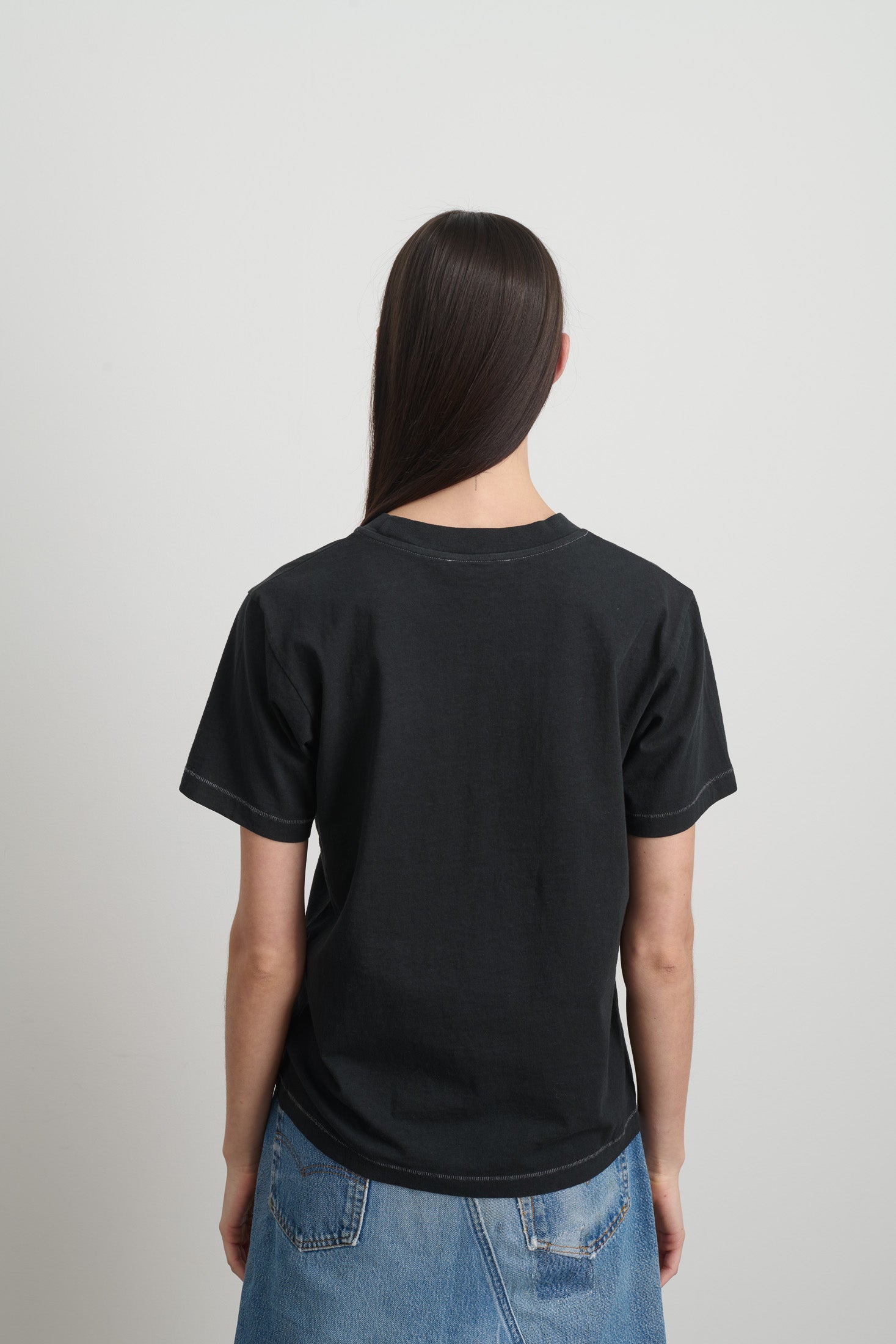 Pocket Tee Faded Black Overdye