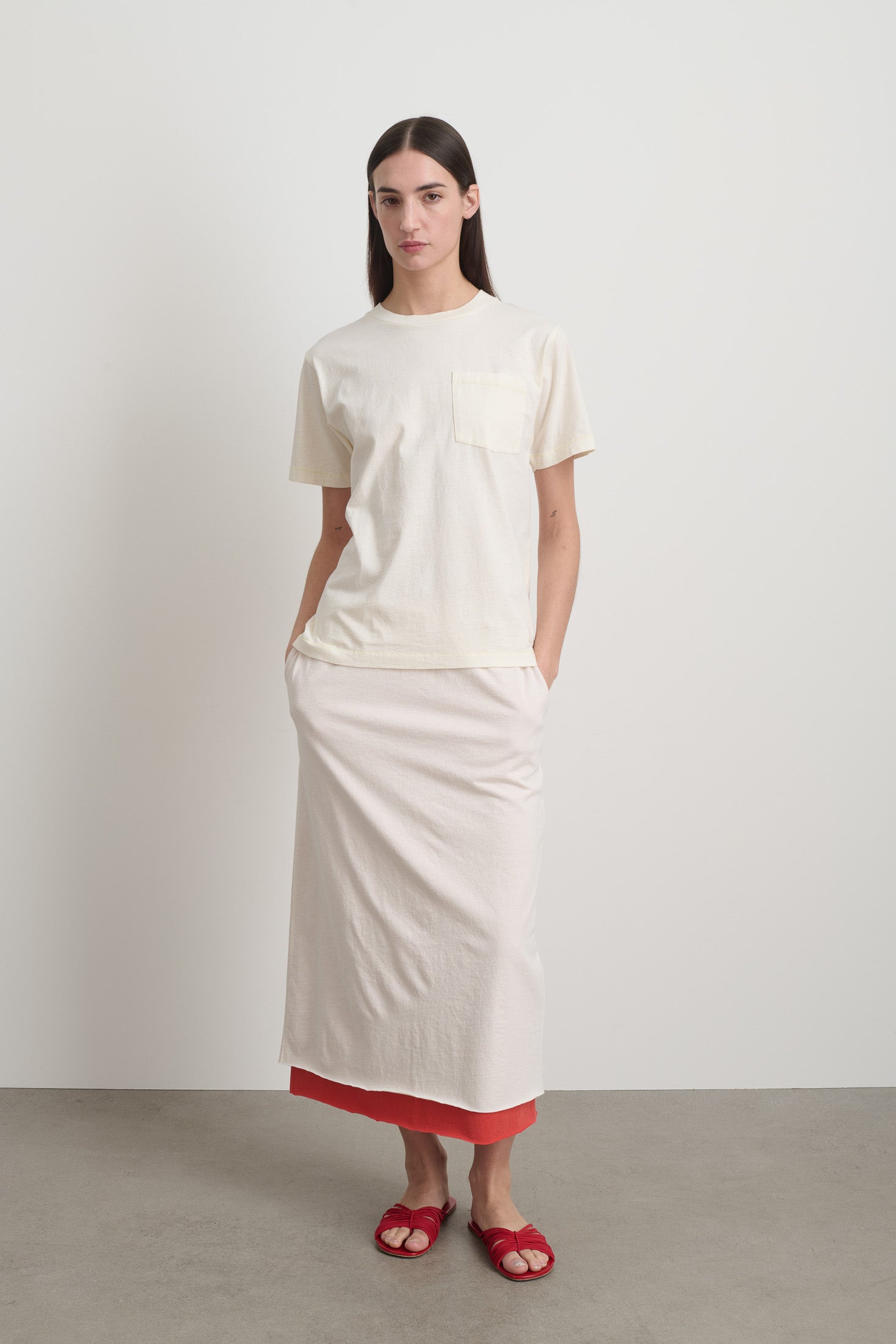 Pocket Tee Oyster Overdye