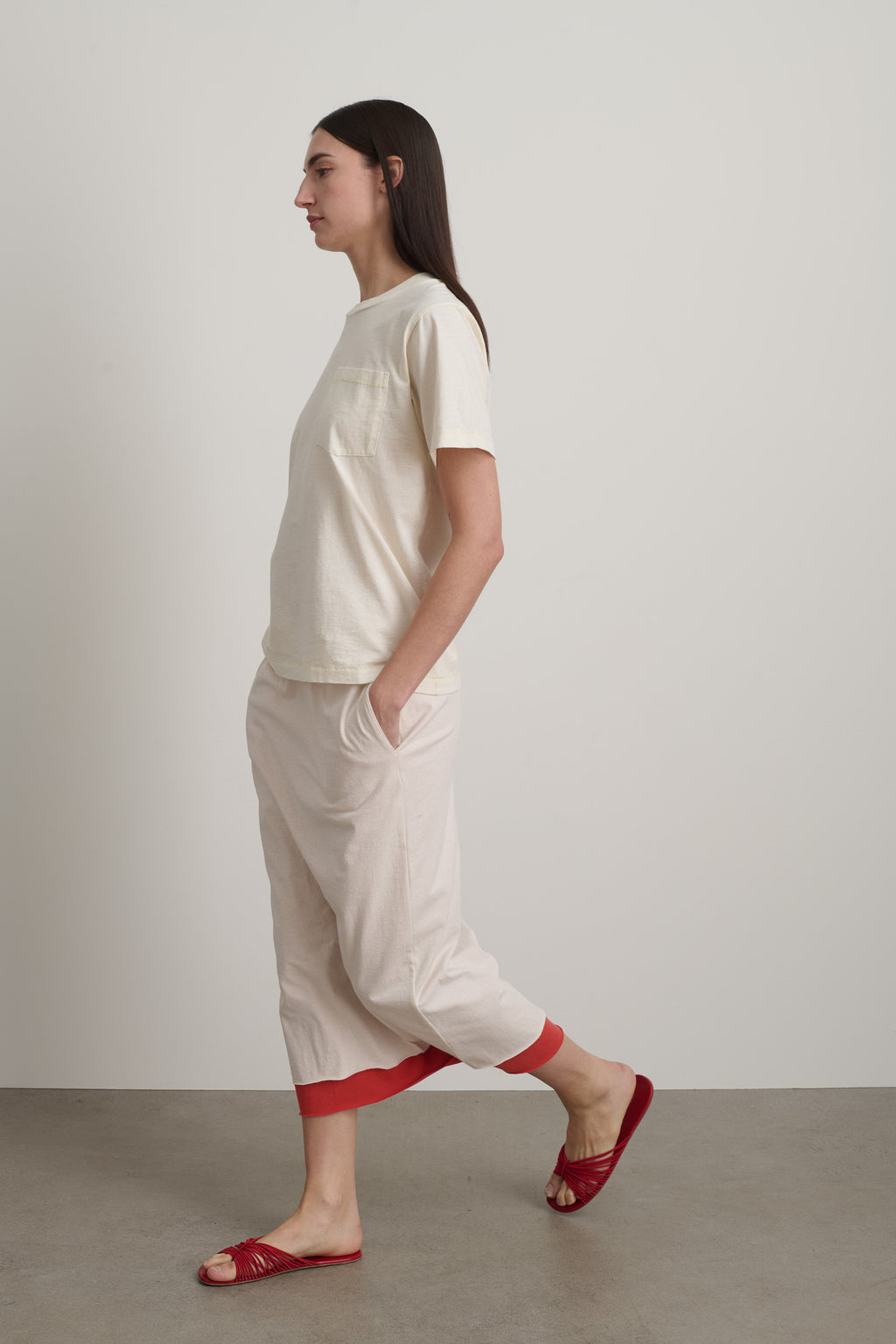 Pocket Tee Oyster Overdye