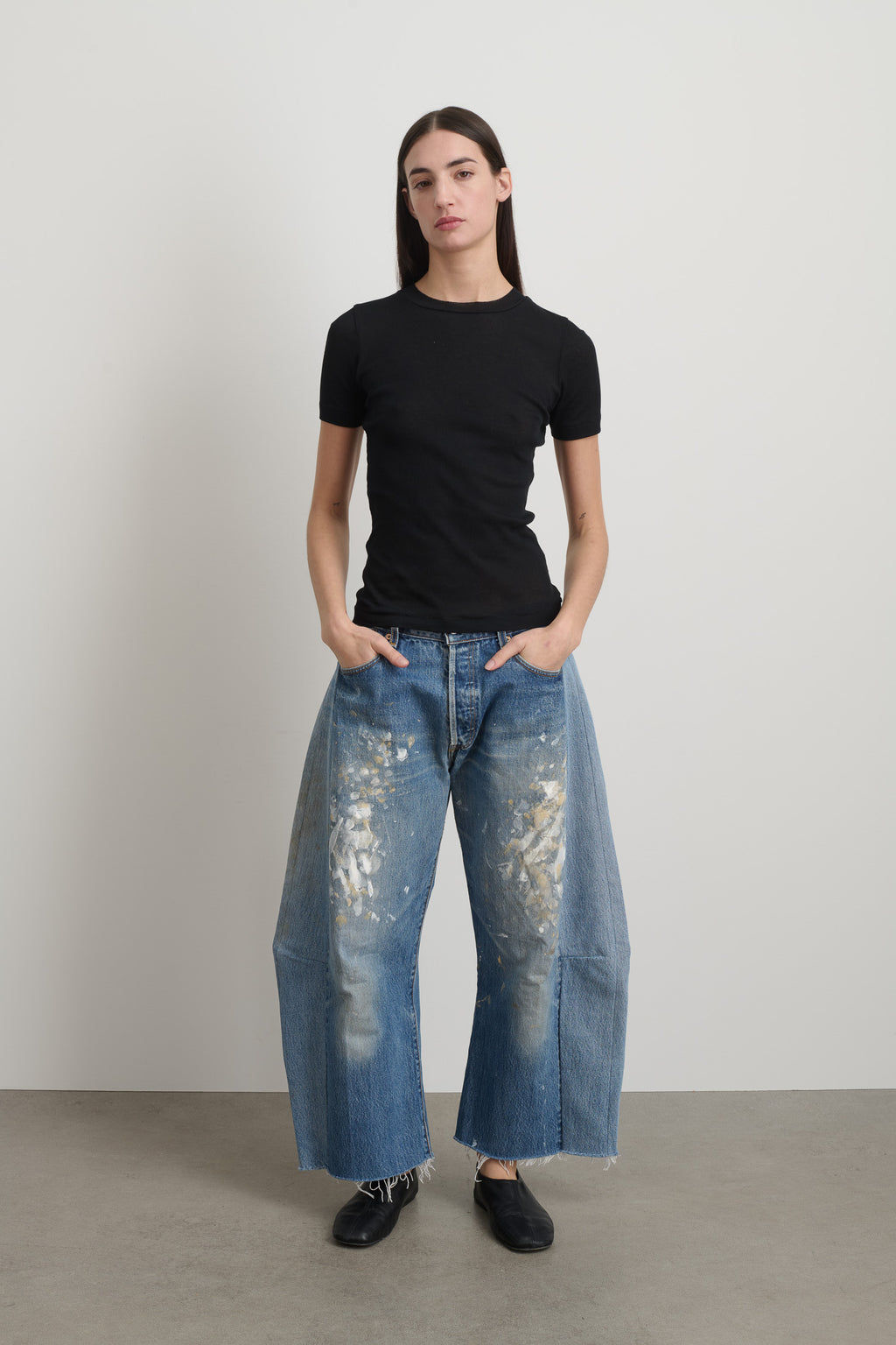 Vivien Rib Tee Black