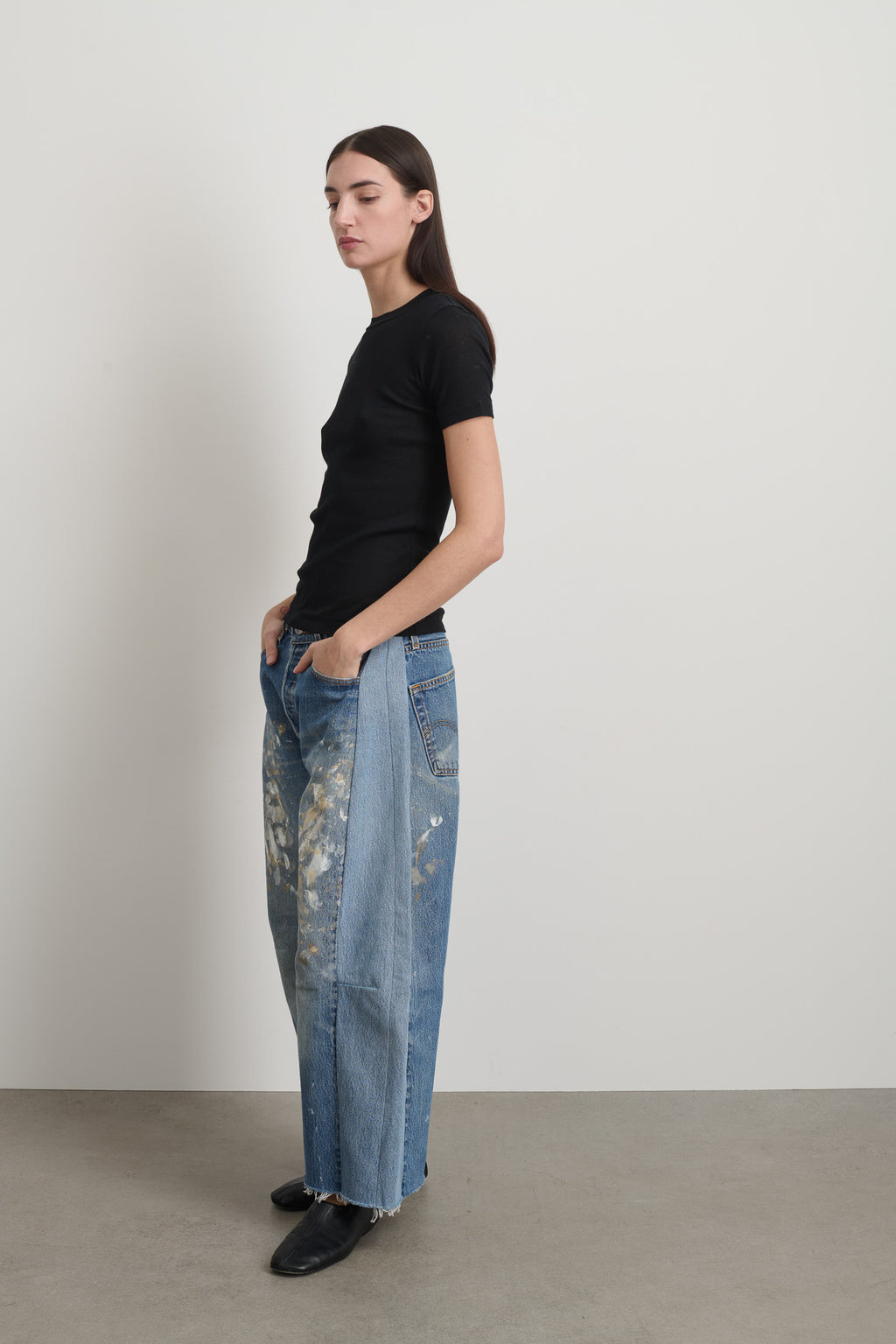 Vivien Rib Tee Black