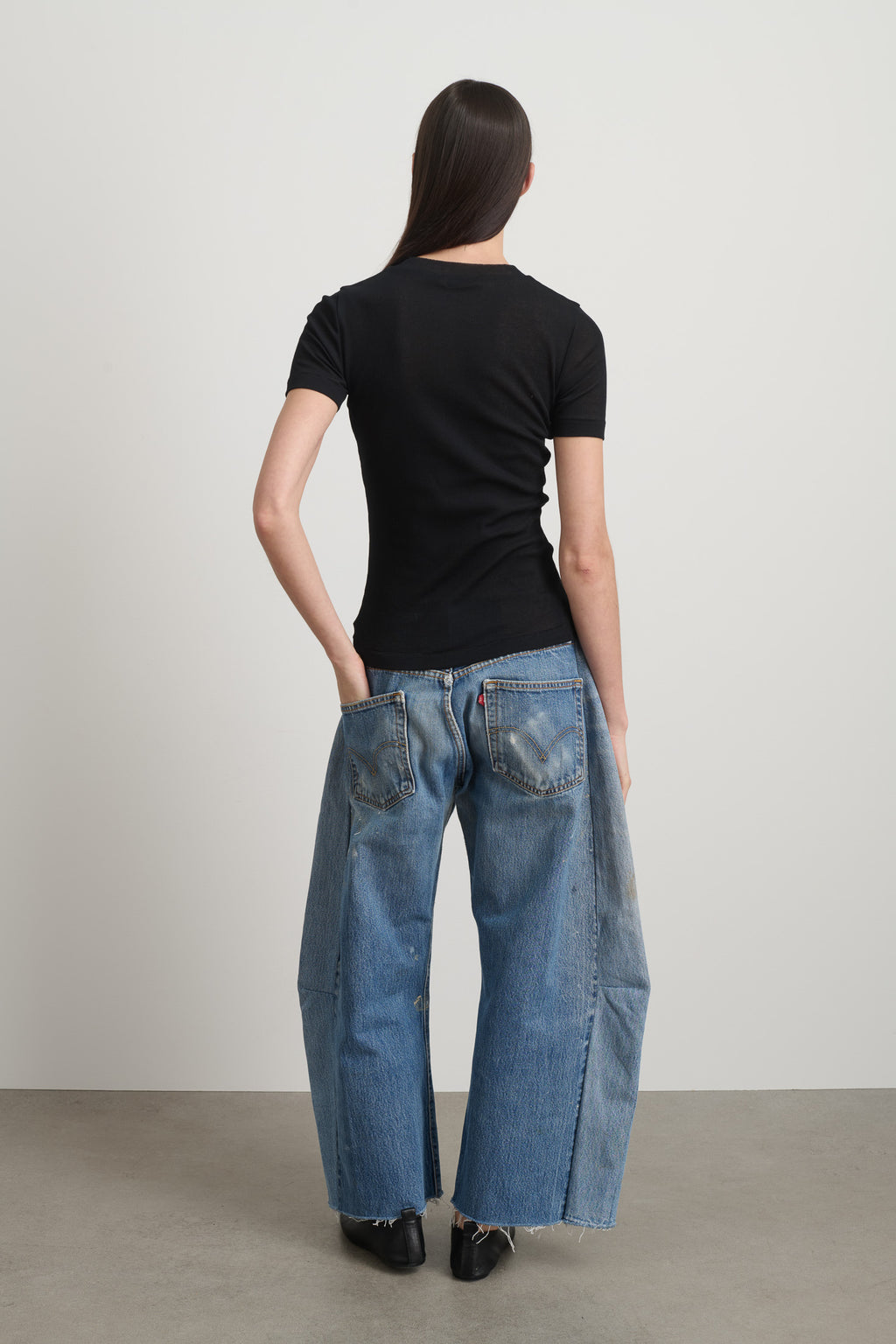 Vivien Rib Tee Black