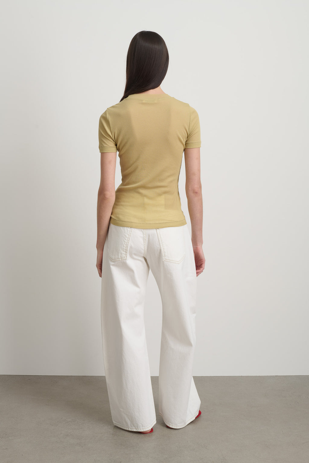 Vivien Rib Tee Honey