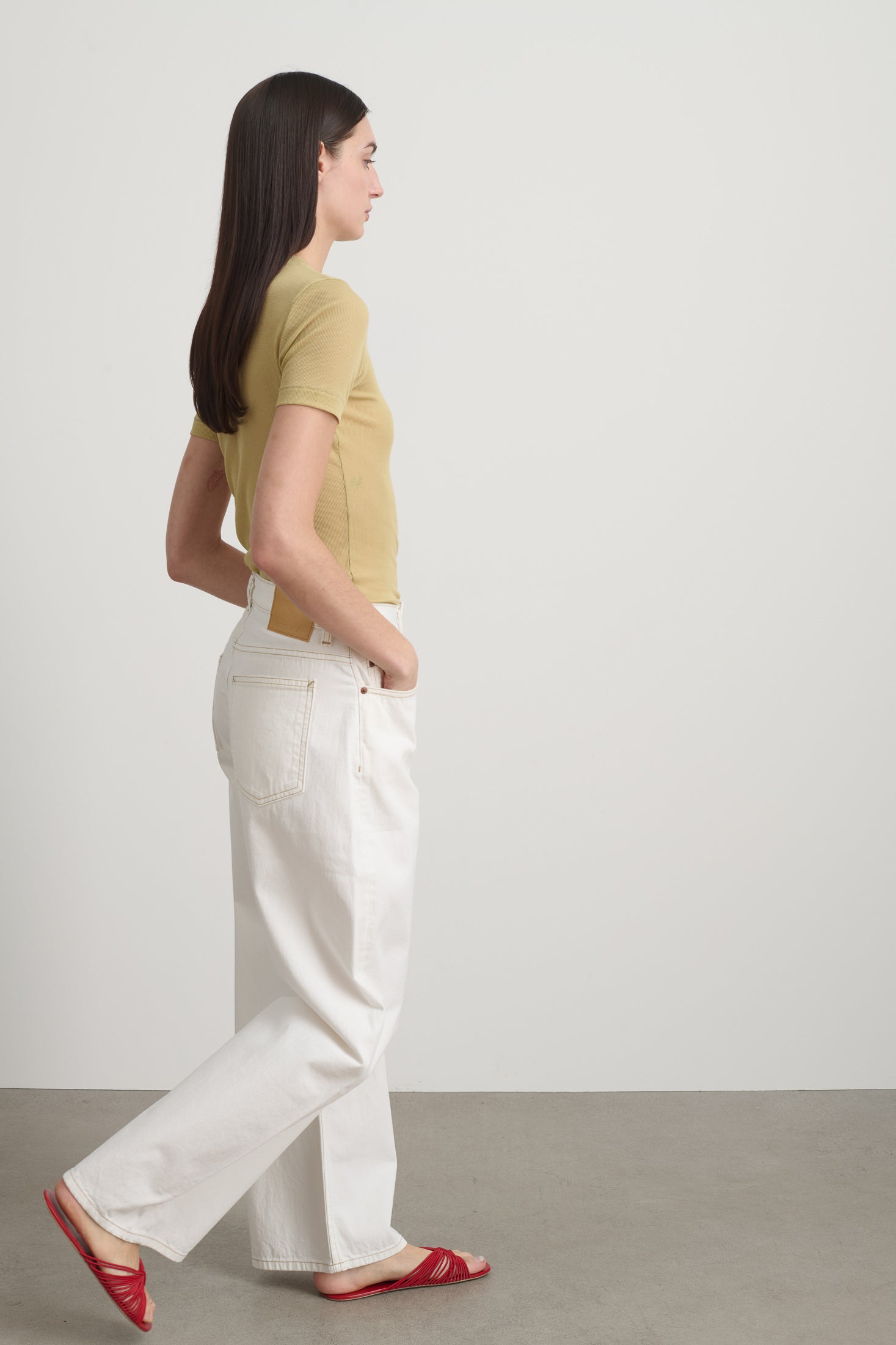 Vivien Rib Tee Honey