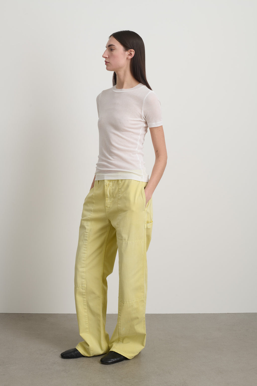 Vivien Rib Tee White