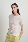 Vivien Rib Tee White