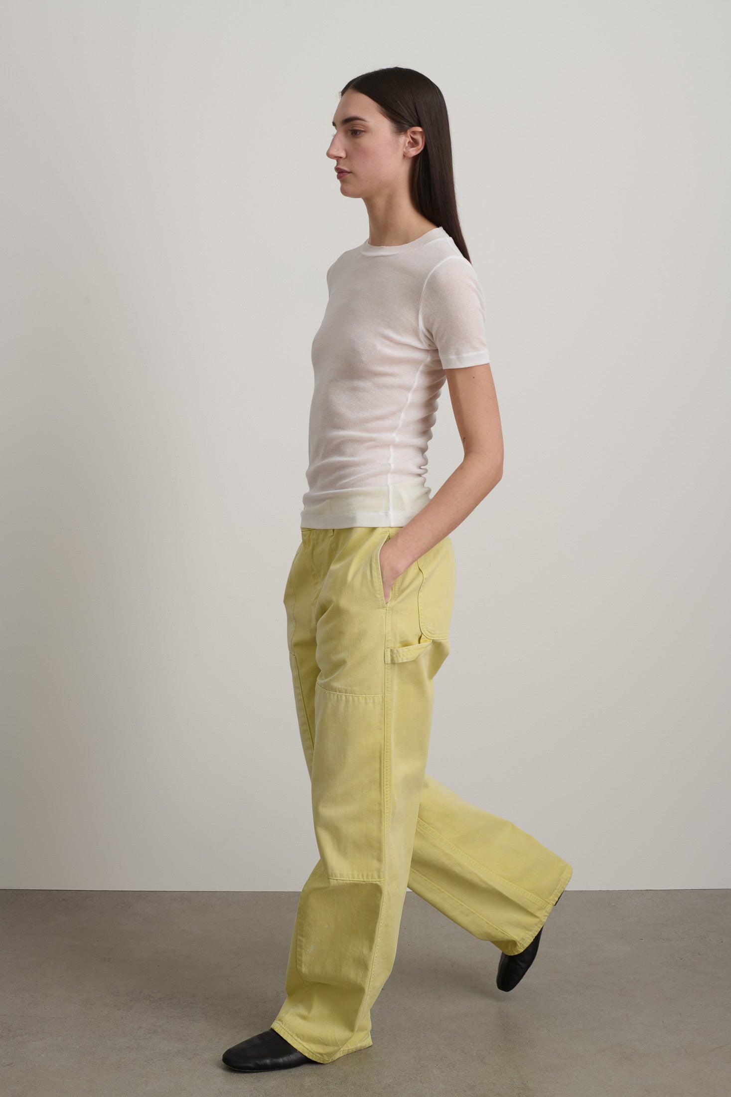 Vivien Rib Tee White