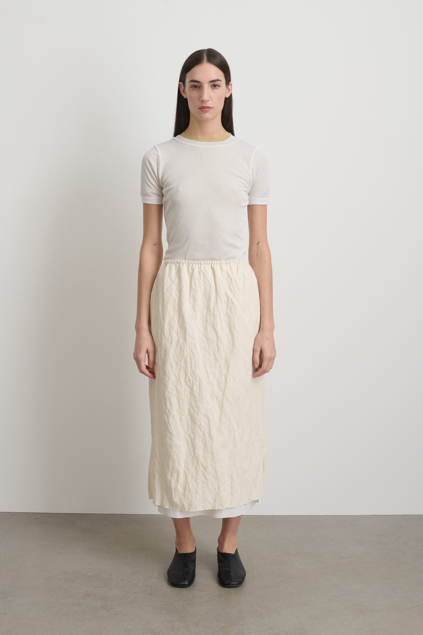 Slip Skirt Ecru