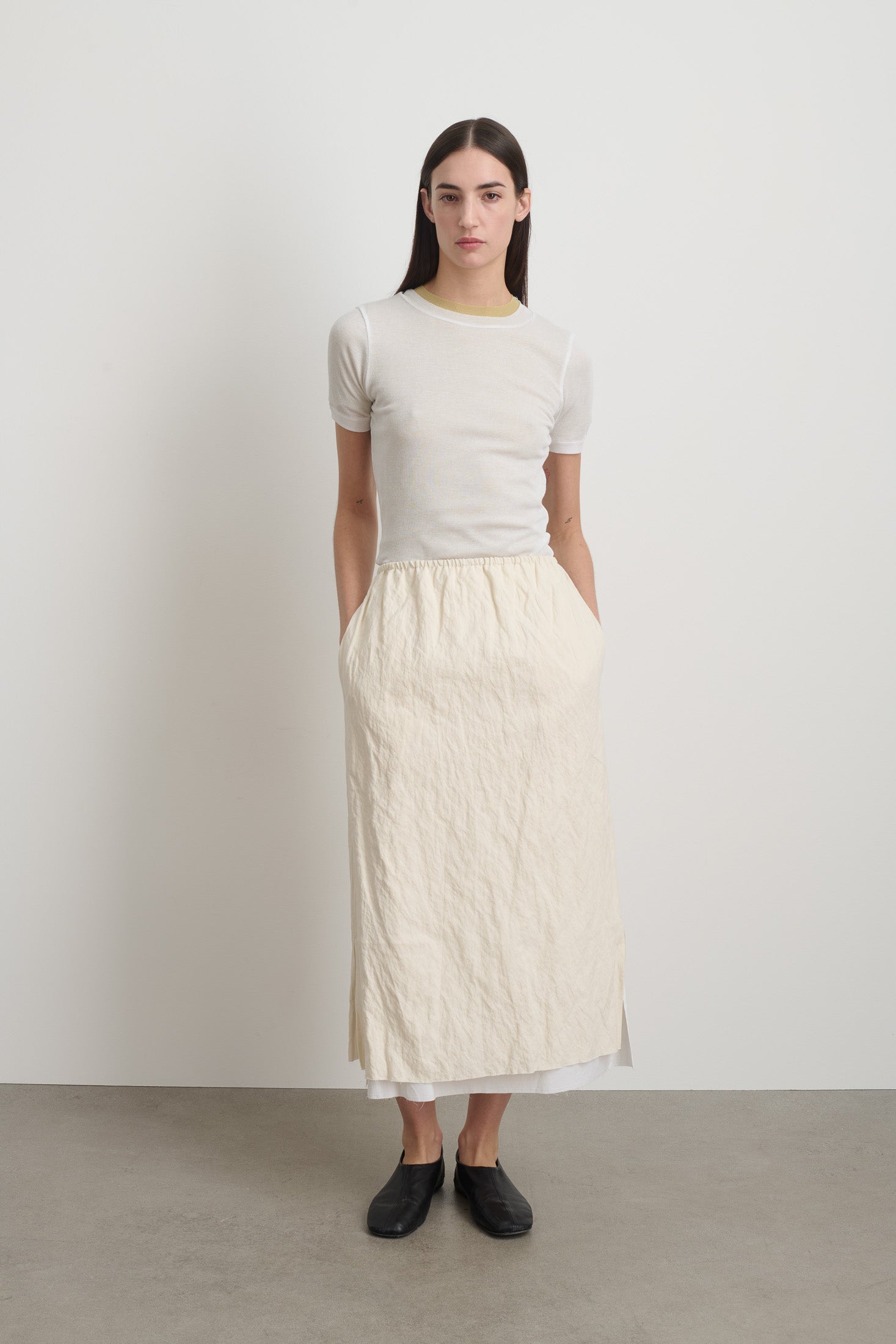 Slip Skirt Ecru