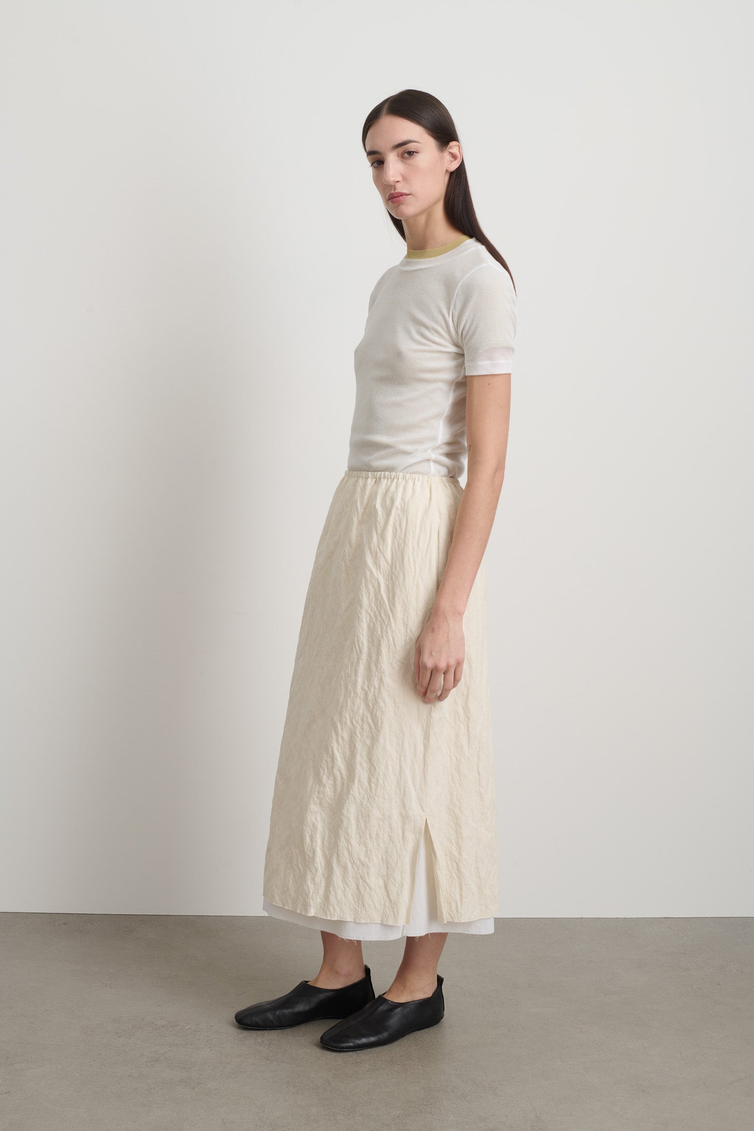Slip Skirt Ecru