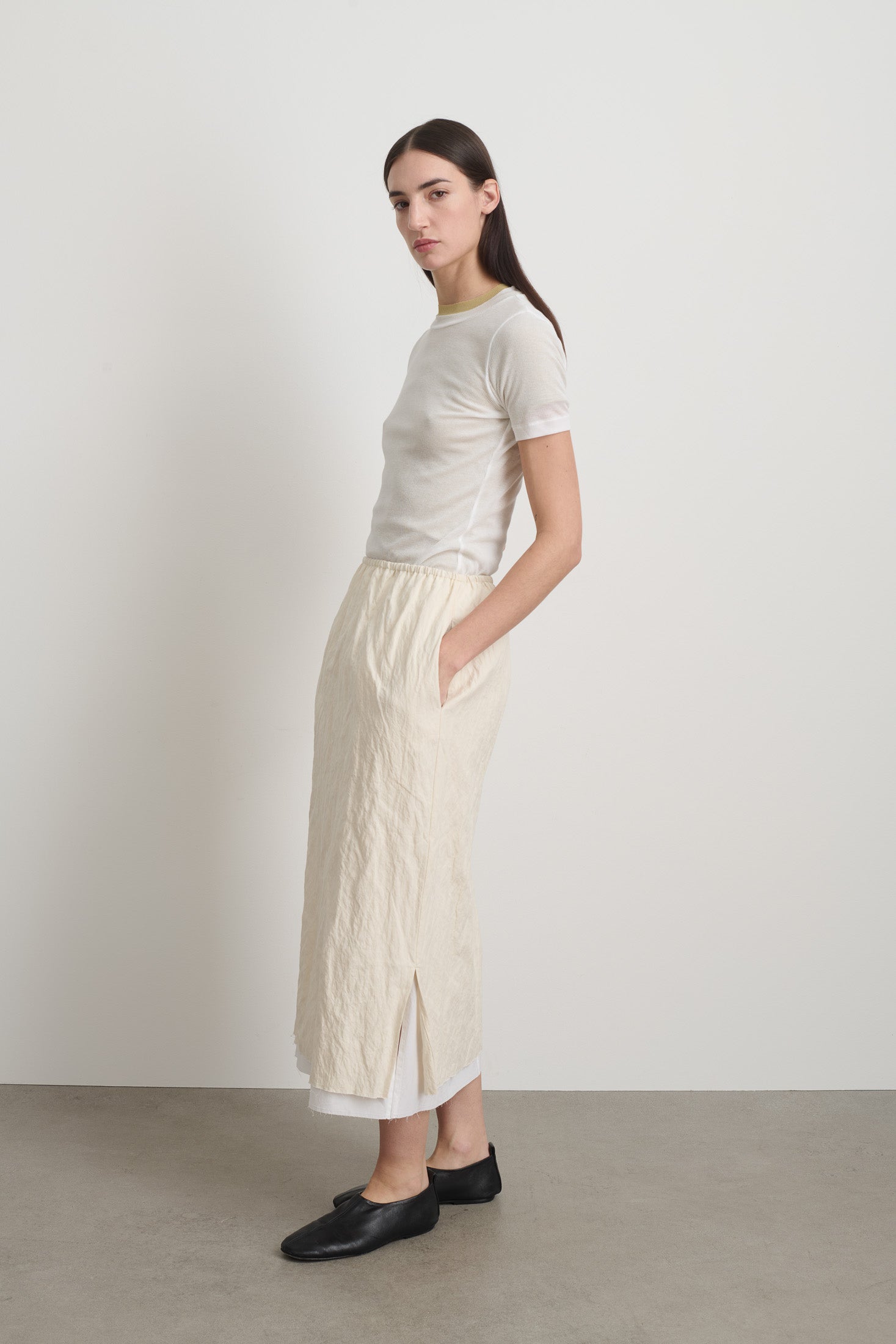 Slip Skirt Ecru