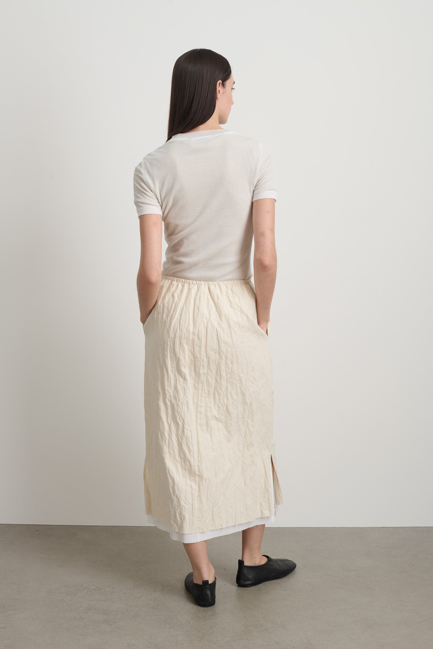 Slip Skirt Ecru