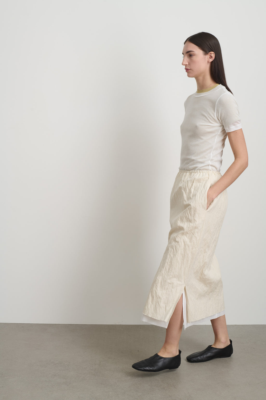Slip Skirt Ecru