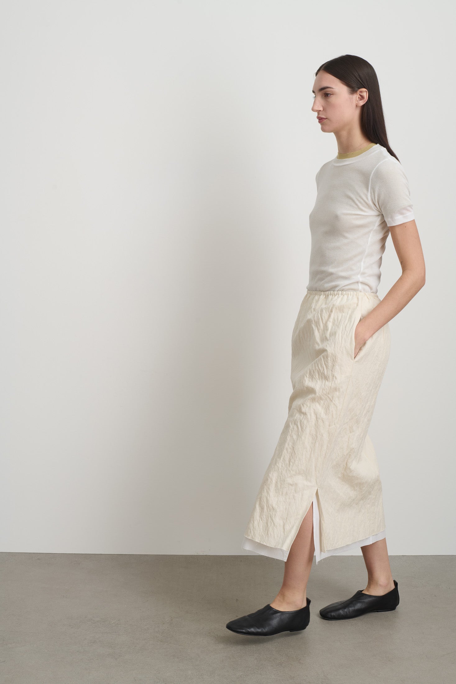 Slip Skirt Ecru