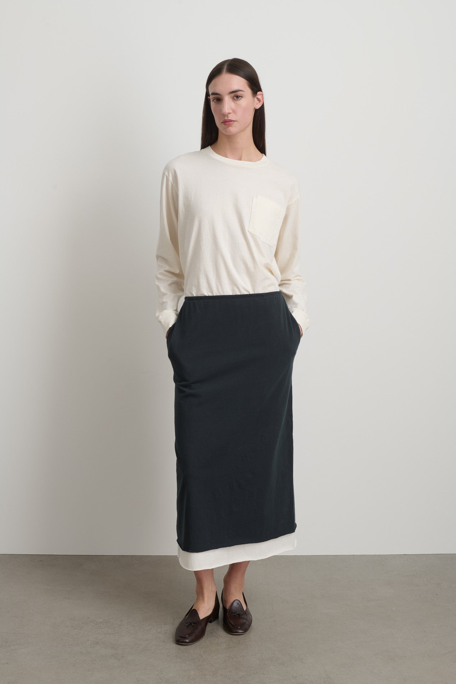 Slip Skirt Faded Black/Oyster Overdye